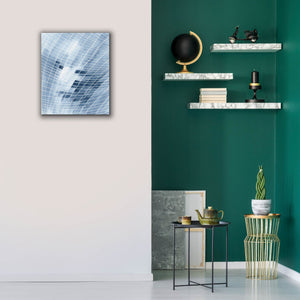 'Blue Grid I' by Regina Moore, Canvas Wall Art,20 x 24