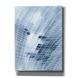 'Blue Grid I' by Regina Moore, Canvas Wall Art