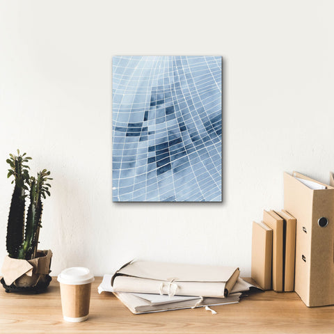 Image of 'Blue Grid II' by Regina Moore, Canvas Wall Art,12 x 16