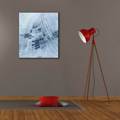 Image of 'Blue Grid II' by Regina Moore, Canvas Wall Art,26x30