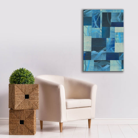 Image of 'Denim Blocks I' by Regina Moore, Canvas Wall Art,26x40