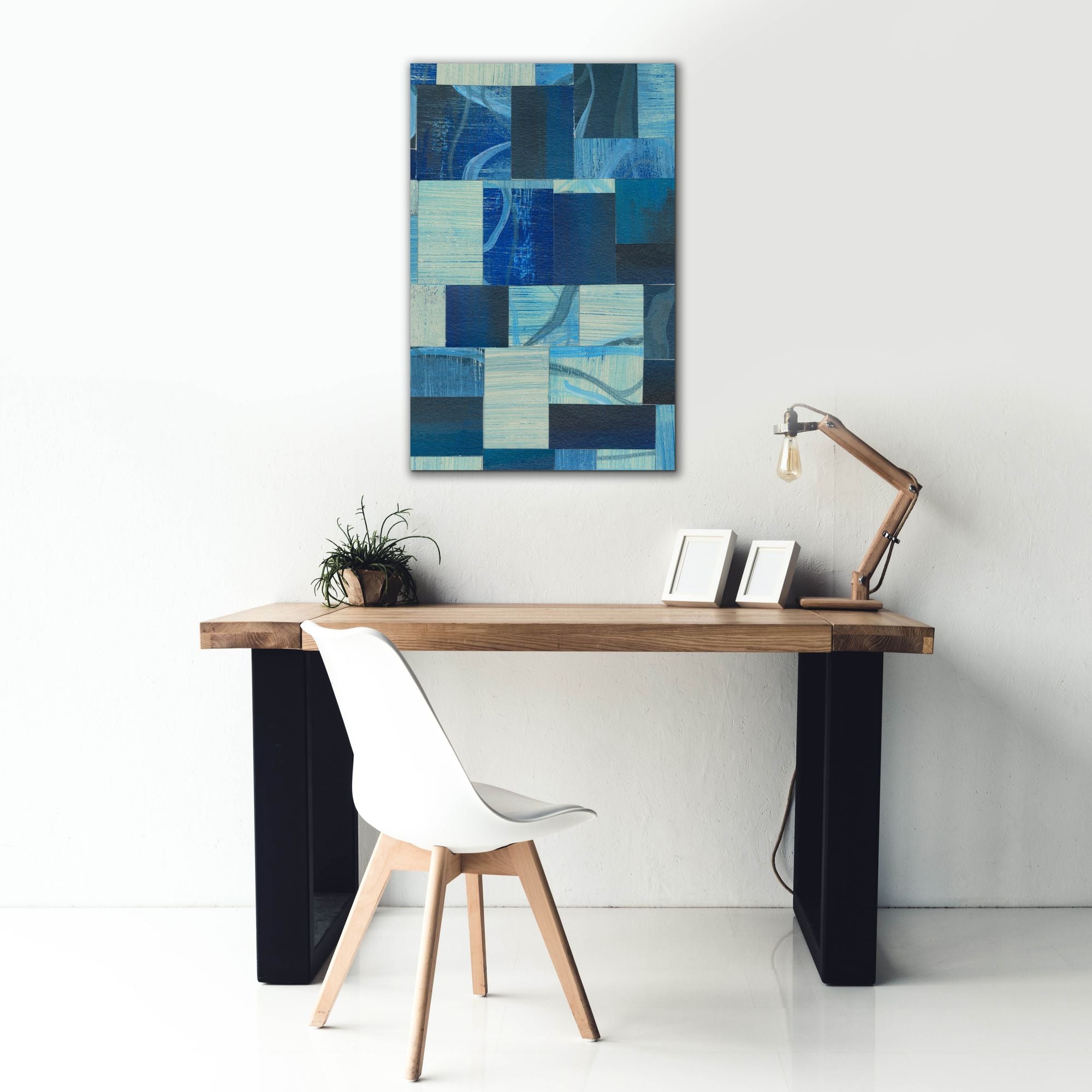 'Denim Blocks II' by Regina Moore, Canvas Wall Art,26x40