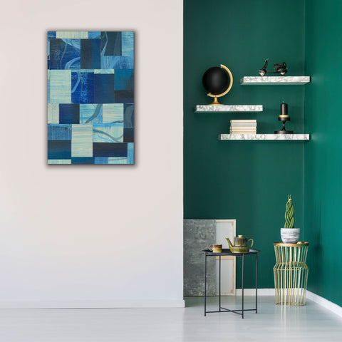 Image of 'Denim Blocks II' by Regina Moore, Canvas Wall Art,26x40