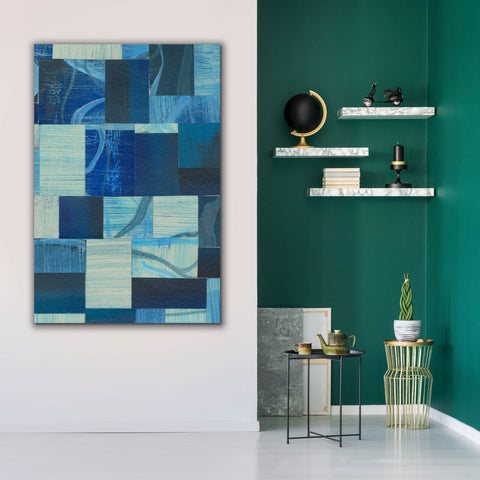 Image of 'Denim Blocks II' by Regina Moore, Canvas Wall Art,40x60