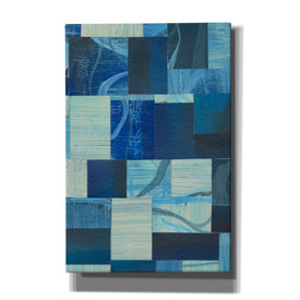 'Denim Blocks II' by Regina Moore, Canvas Wall Art