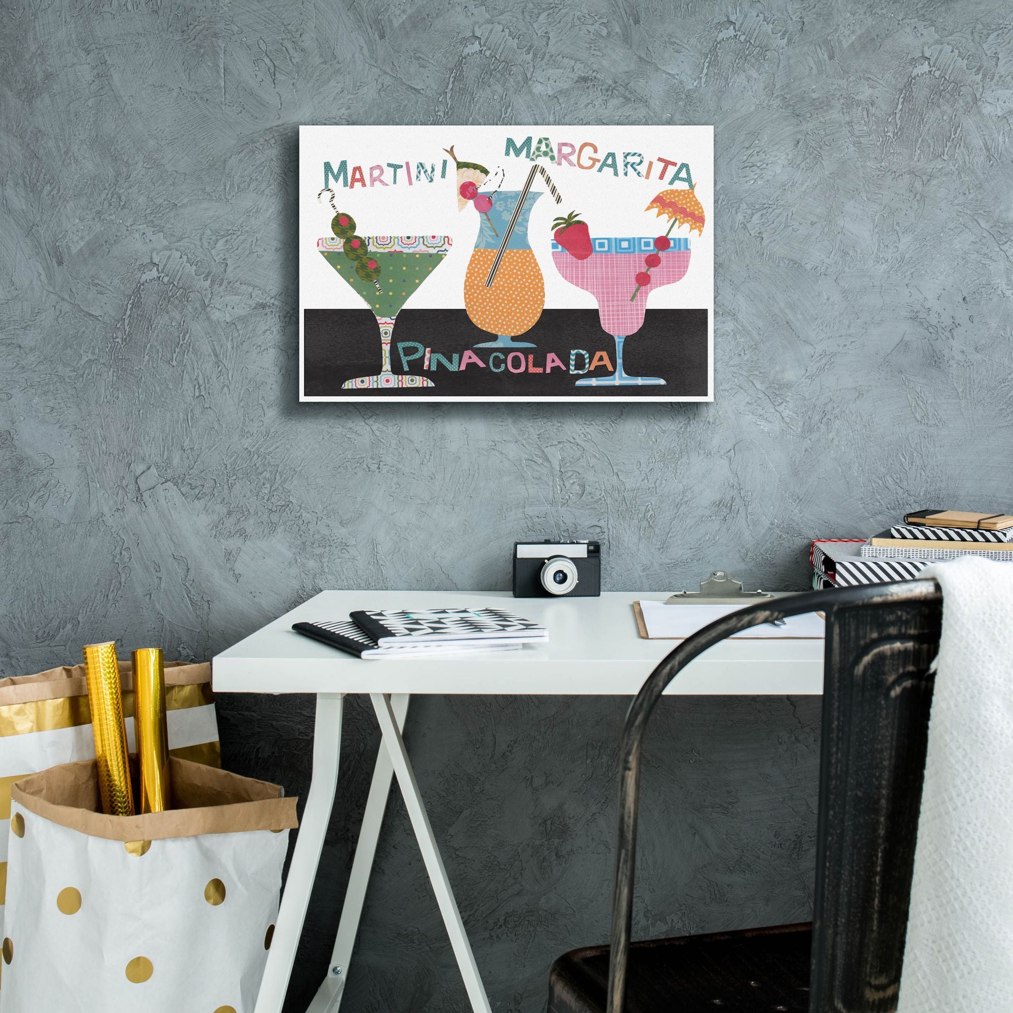 'Mix Me A Drink Collection A' by Regina Moore, Canvas Wall Art,18 x 12