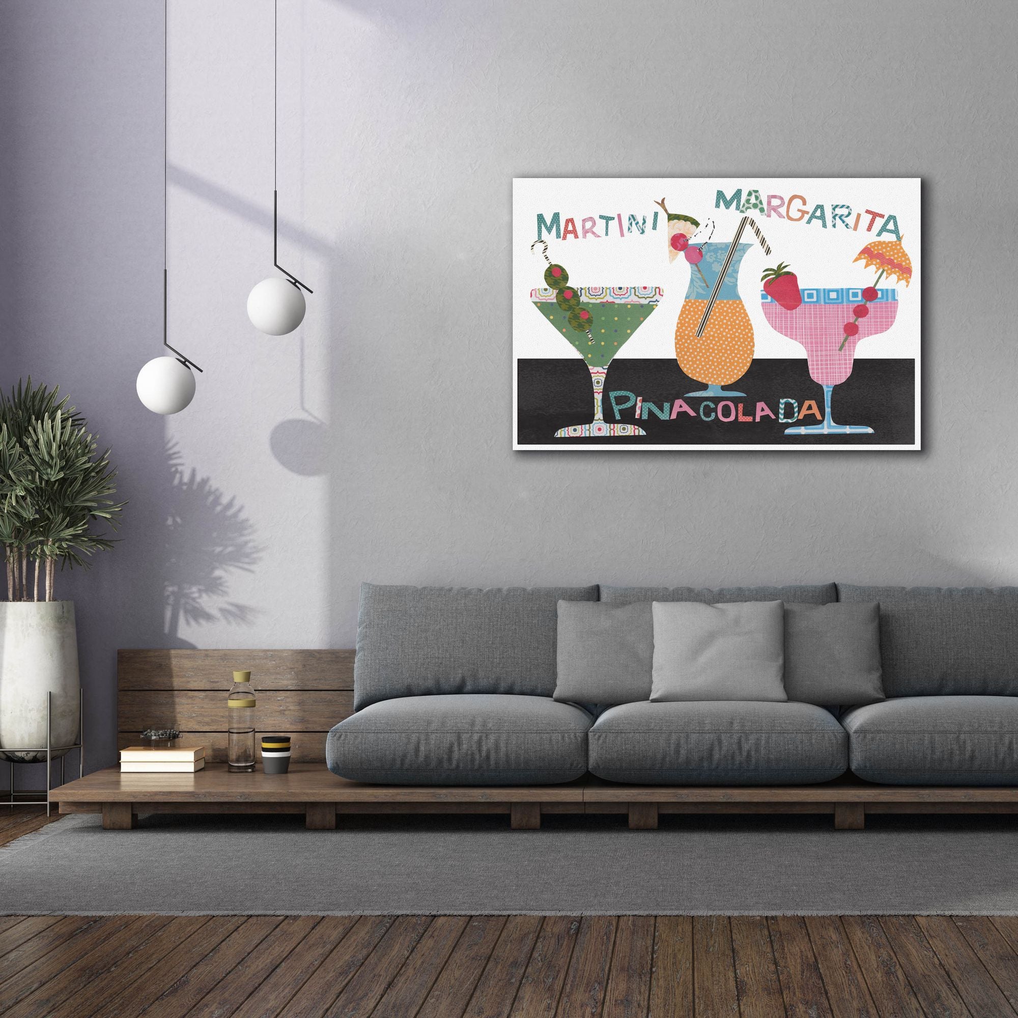 'Mix Me A Drink Collection A' by Regina Moore, Canvas Wall Art,60x40