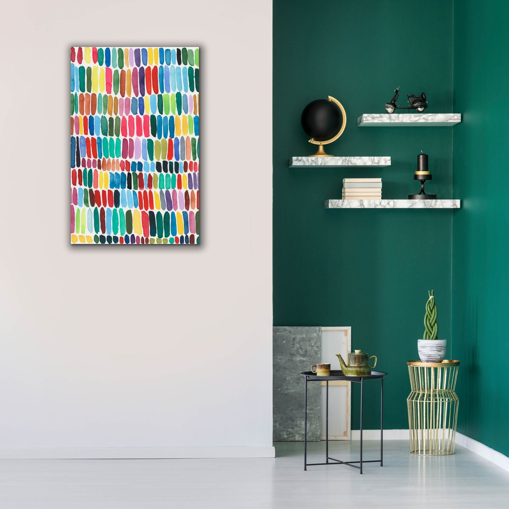 'Rainbow Marks I' by Regina Moore, Canvas Wall Art,26x40