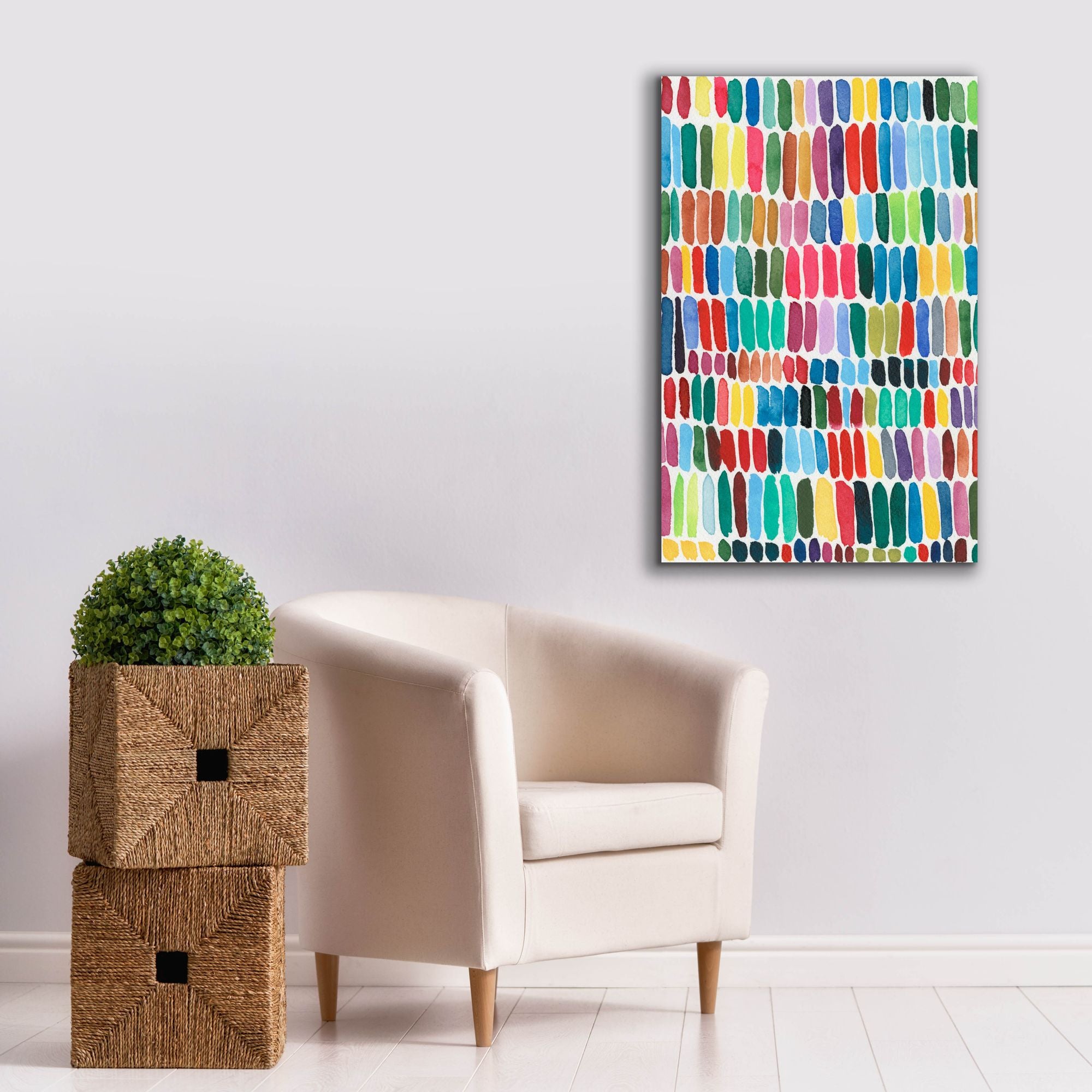 'Rainbow Marks I' by Regina Moore, Canvas Wall Art,26x40