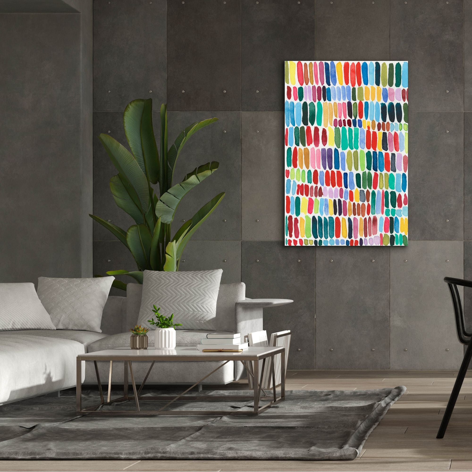 'Rainbow Marks II' by Regina Moore, Canvas Wall Art,40x60