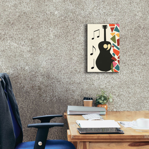 Image of 'Cut Paper Instruments Collection B' by Regina Moore, Canvas Wall Art,12 x 18