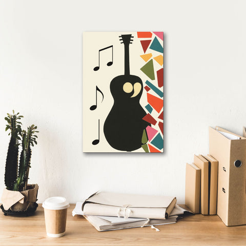 Image of 'Cut Paper Instruments Collection B' by Regina Moore, Canvas Wall Art,12 x 18