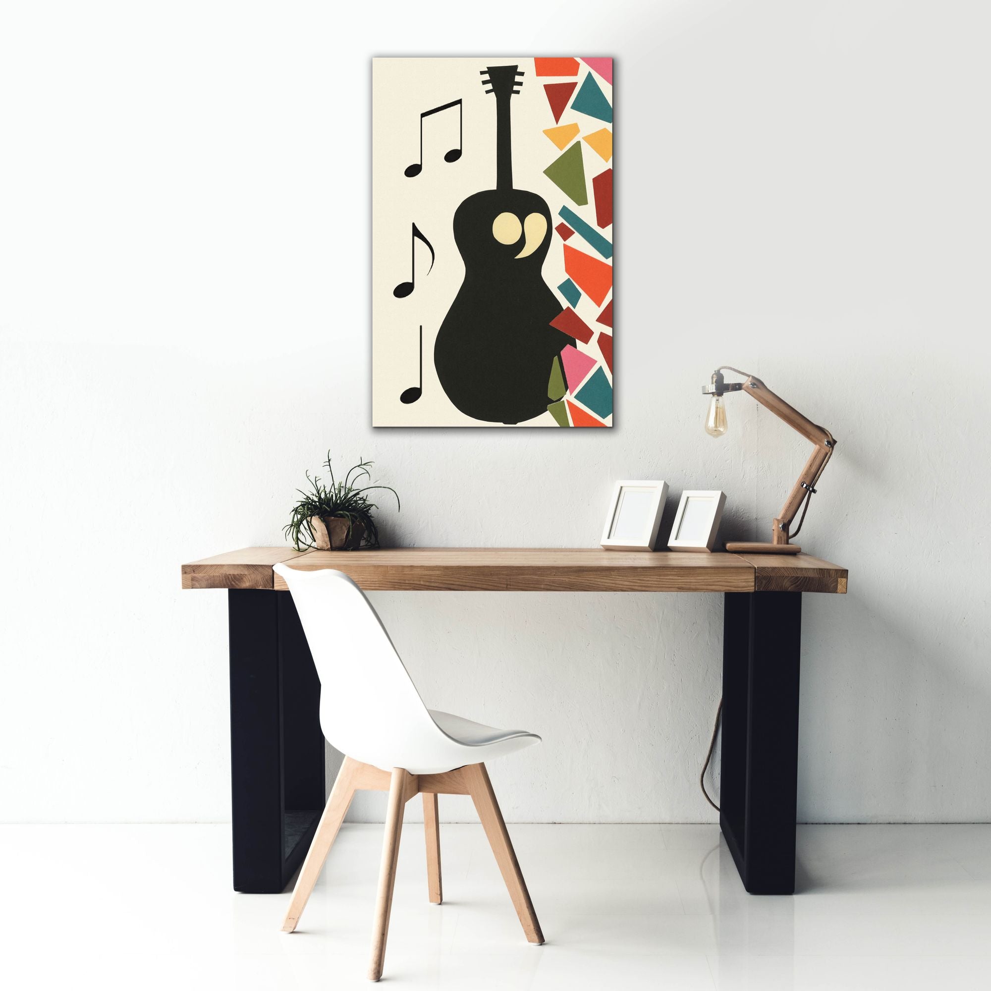 'Cut Paper Instruments Collection B' by Regina Moore, Canvas Wall Art,26x40