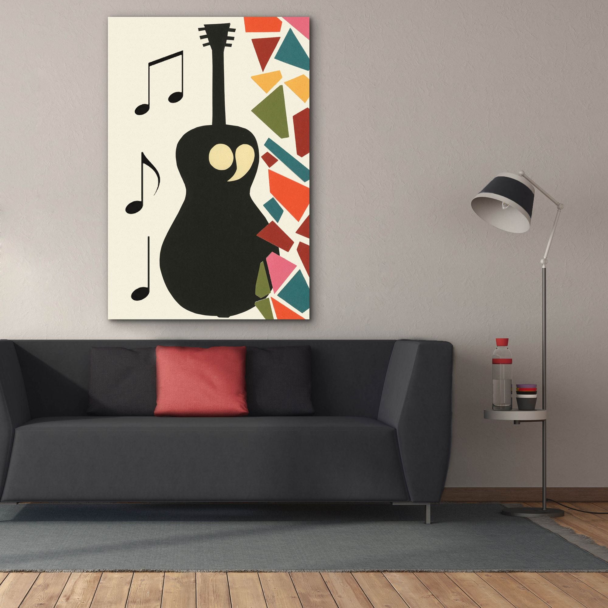 'Cut Paper Instruments Collection B' by Regina Moore, Canvas Wall Art,40x60