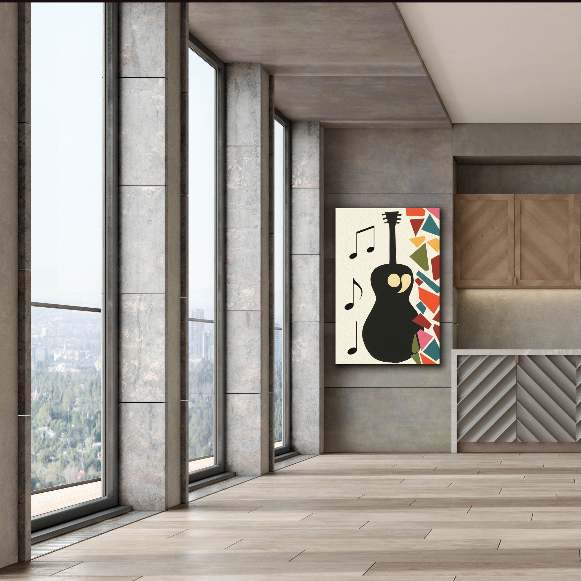 'Cut Paper Instruments Collection B' by Regina Moore, Canvas Wall Art,40x60
