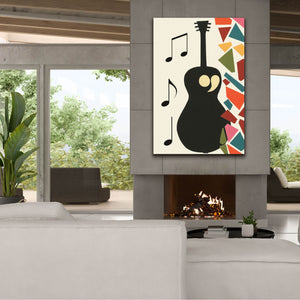'Cut Paper Instruments Collection B' by Regina Moore, Canvas Wall Art,40x60