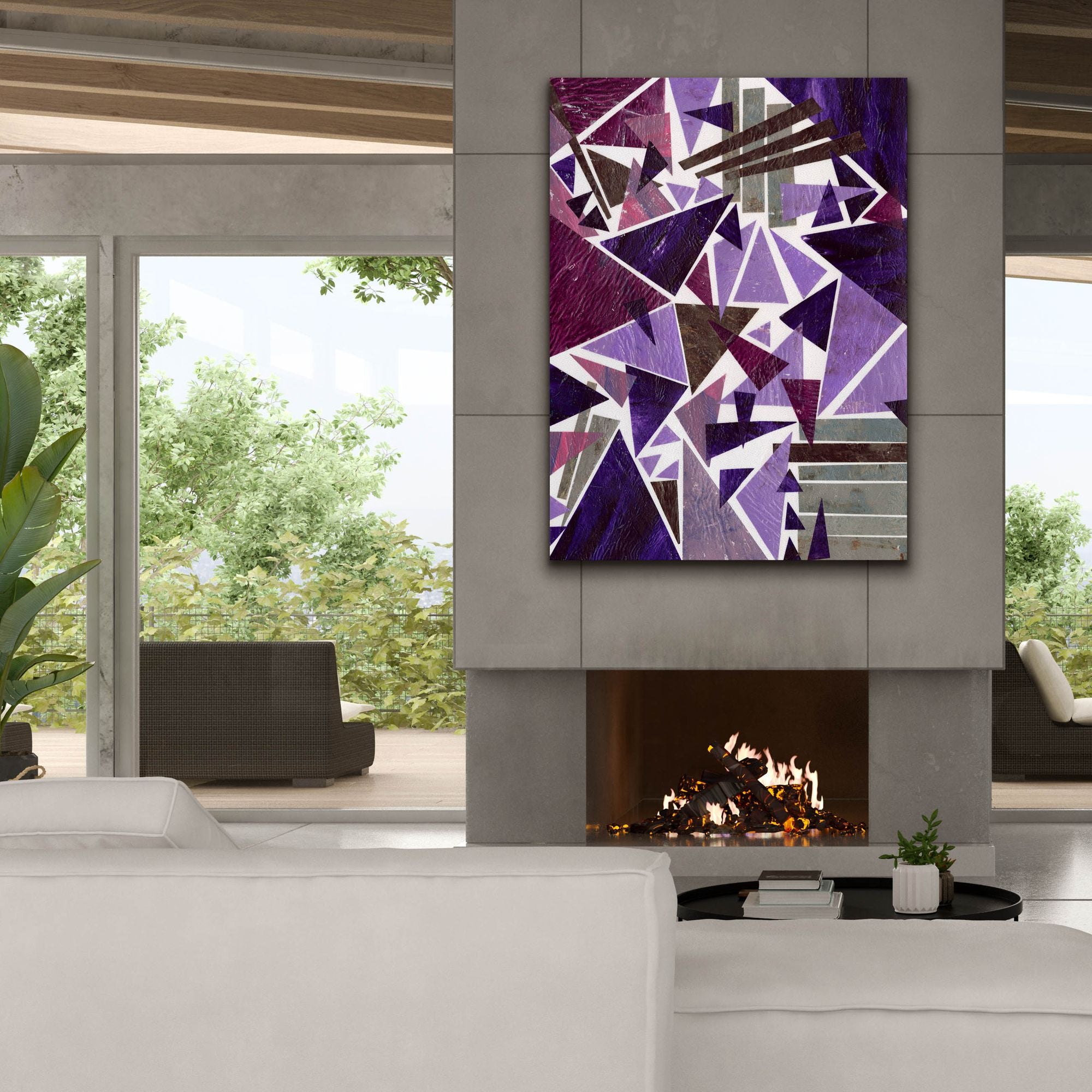 'Purple Dream II' by Regina Moore, Canvas Wall Art,40x54