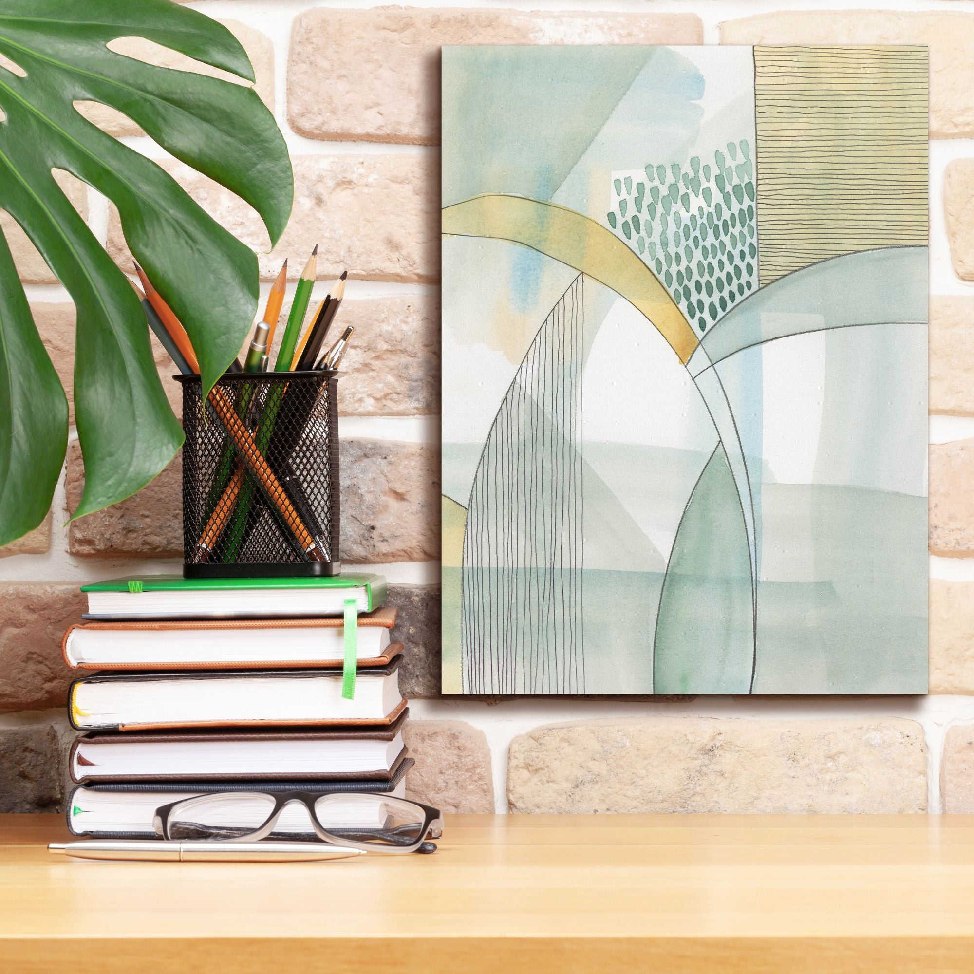 'Mint Reflection I' by Regina Moore, Canvas Wall Art,12 x 16