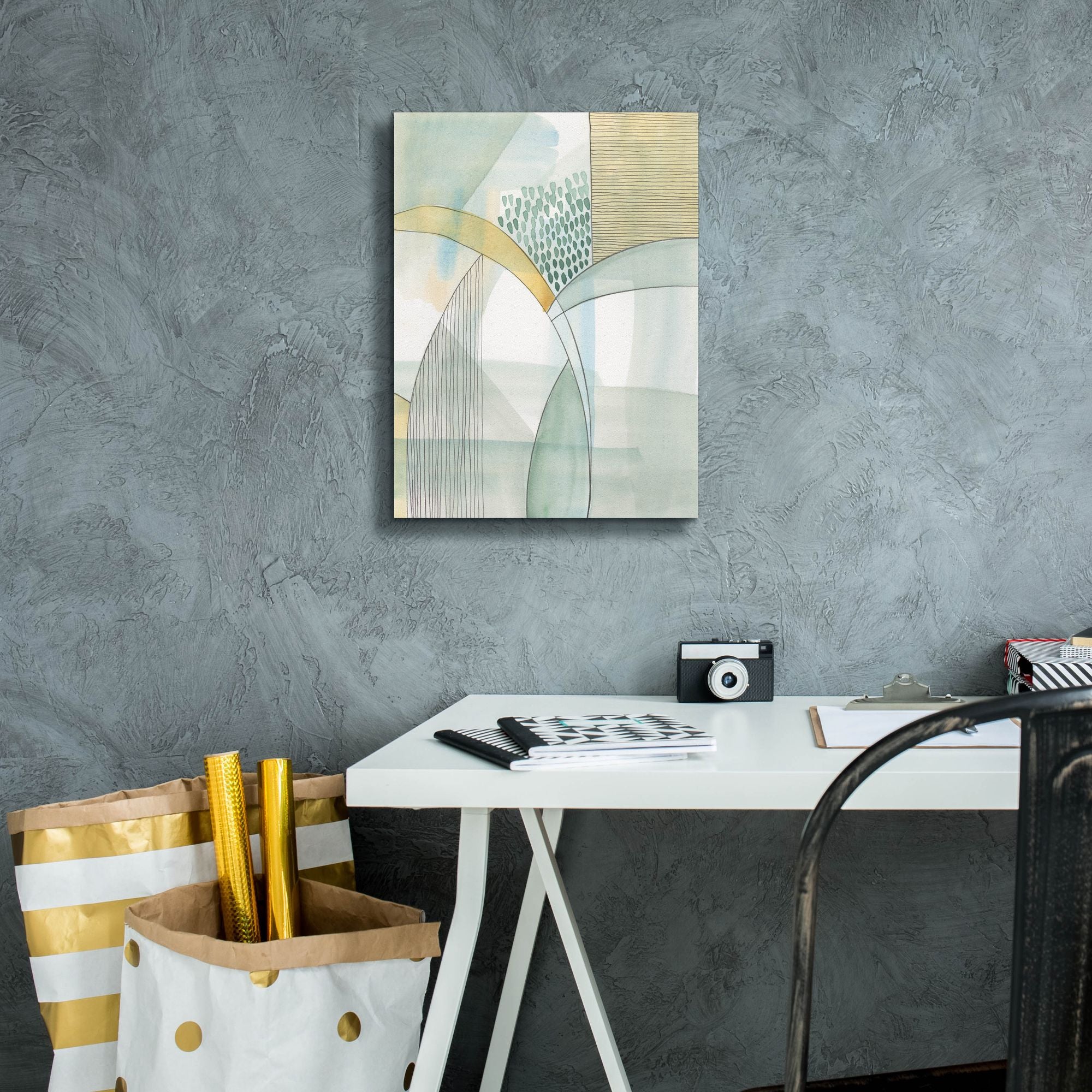 'Mint Reflection I' by Regina Moore, Canvas Wall Art,12 x 16
