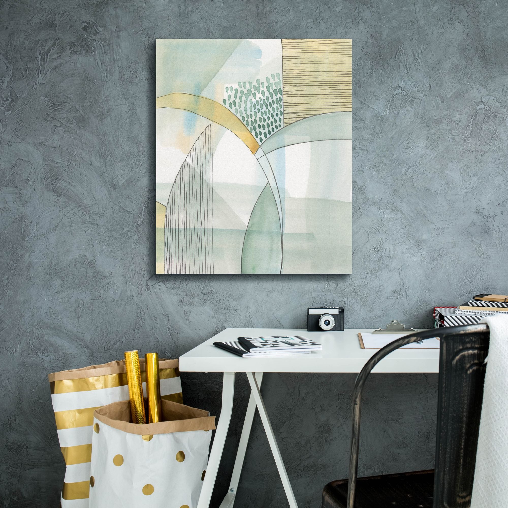 'Mint Reflection I' by Regina Moore, Canvas Wall Art,20 x 24