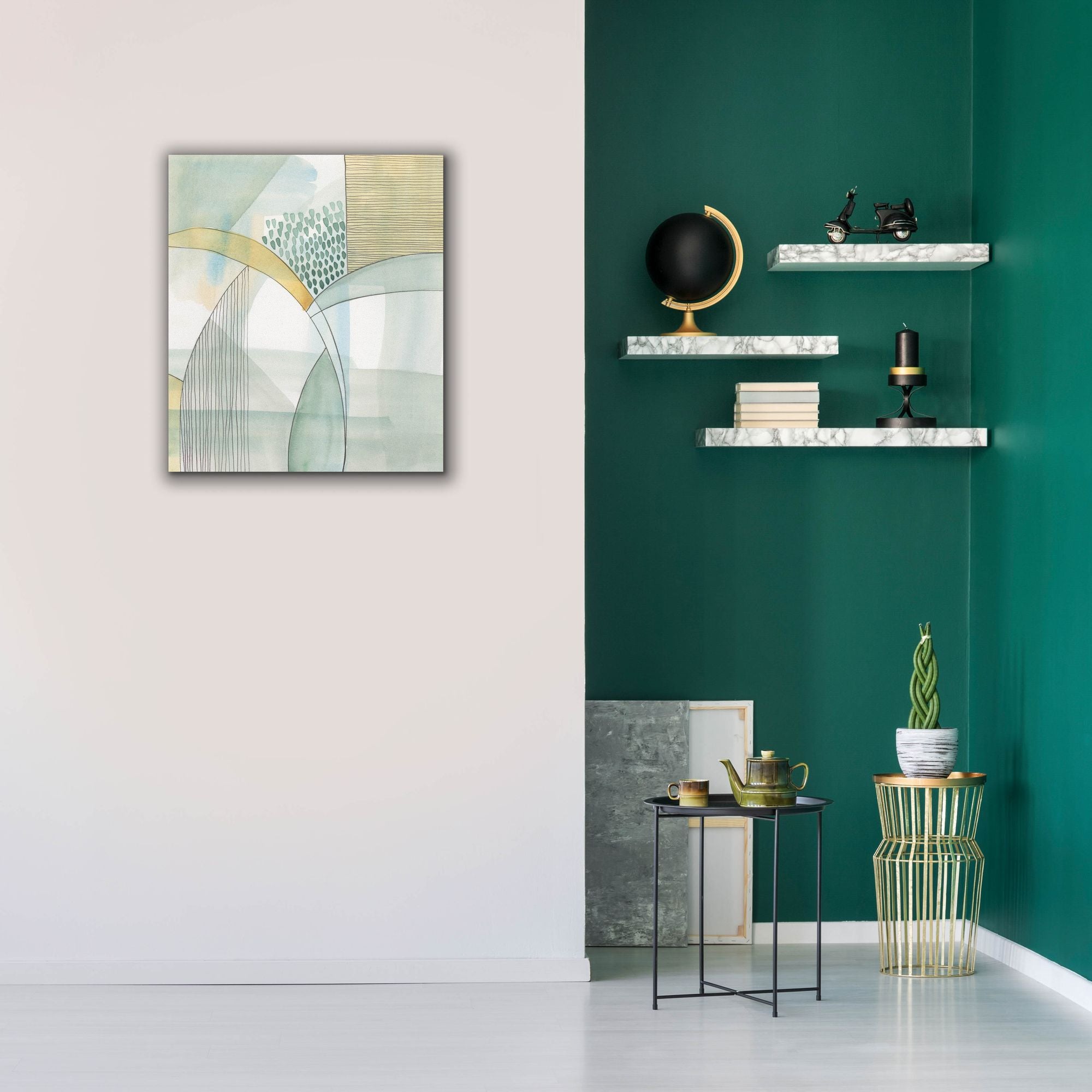 'Mint Reflection I' by Regina Moore, Canvas Wall Art,26x30
