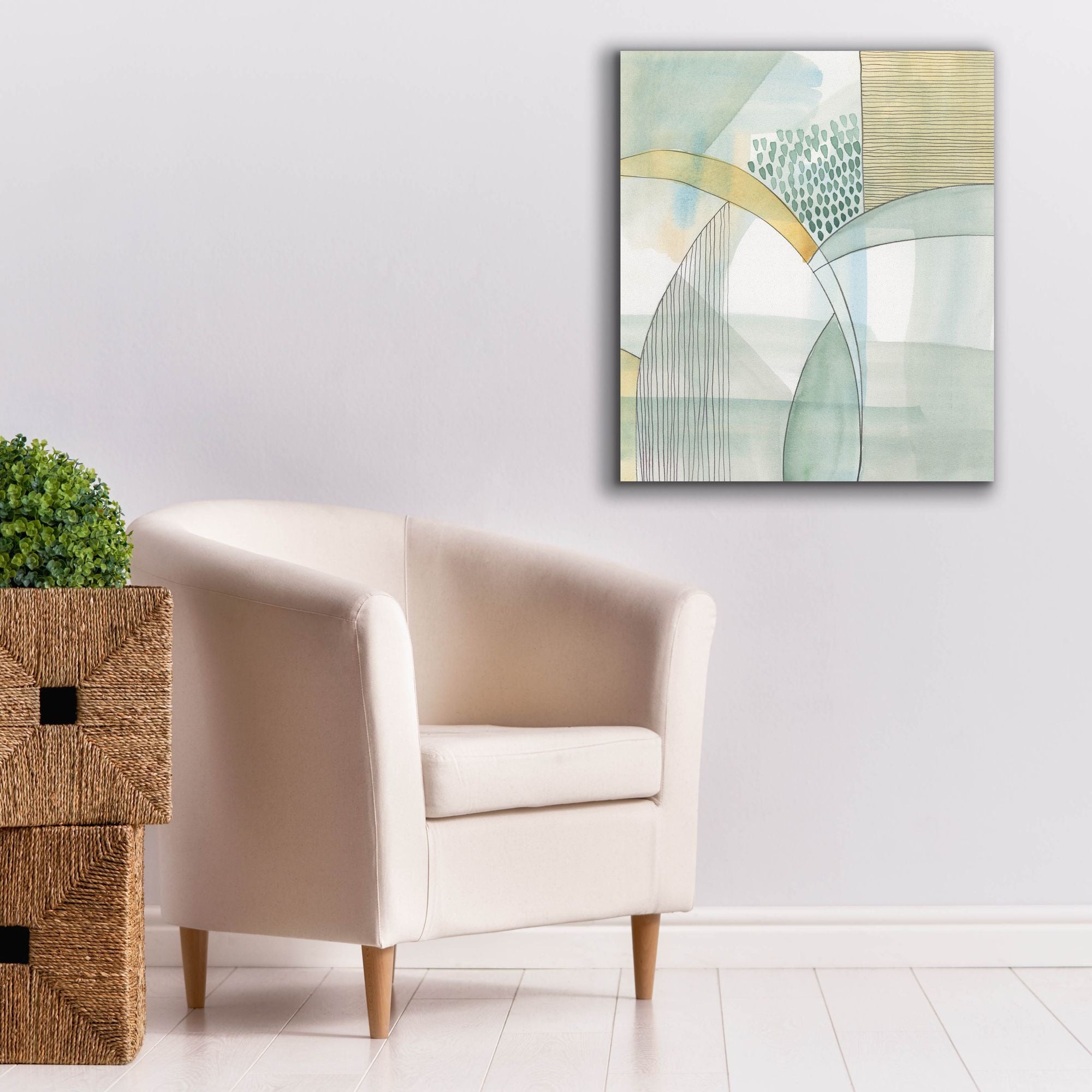 'Mint Reflection I' by Regina Moore, Canvas Wall Art,26x30