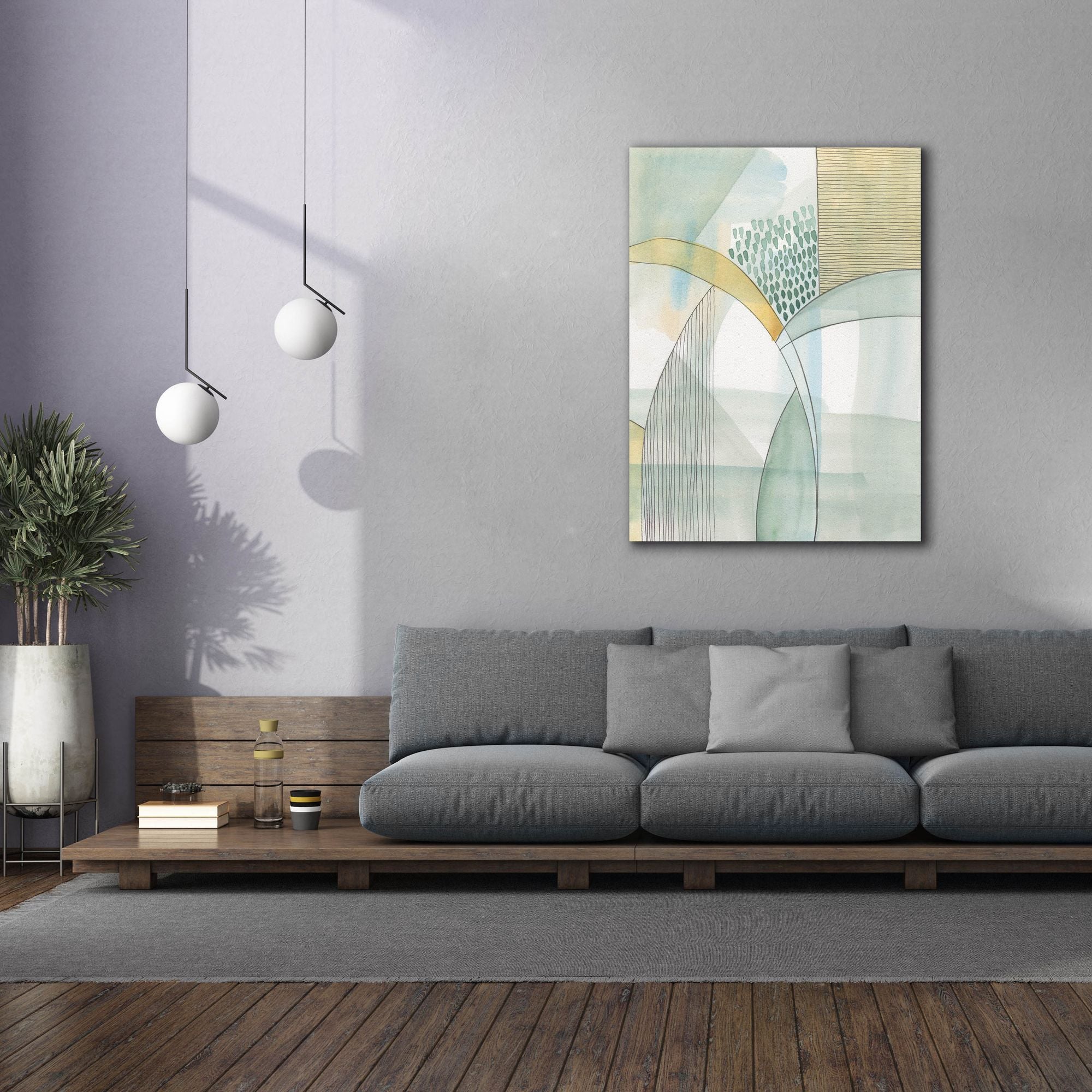 'Mint Reflection I' by Regina Moore, Canvas Wall Art,40x54