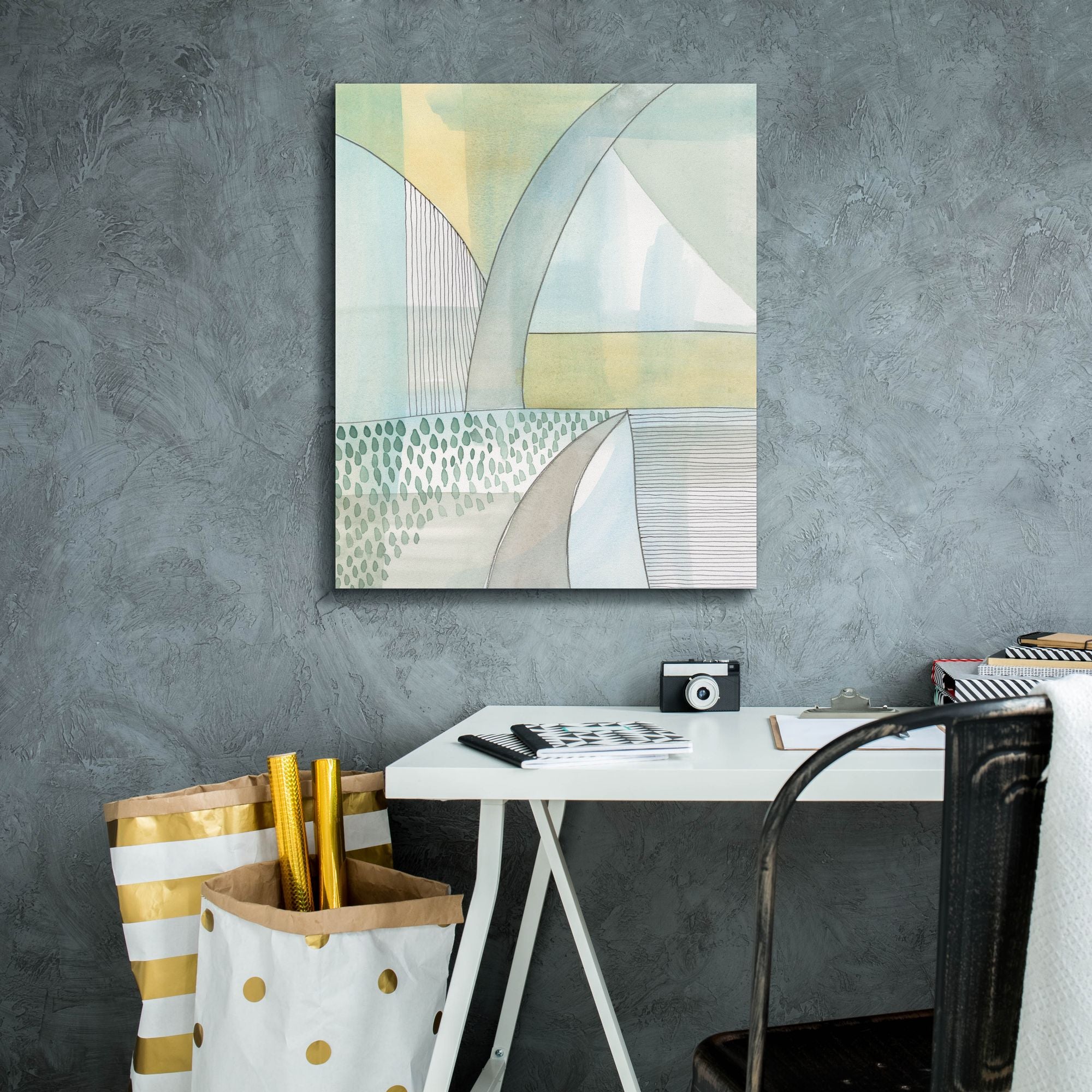 'Mint Reflection II' by Regina Moore, Canvas Wall Art,20 x 24