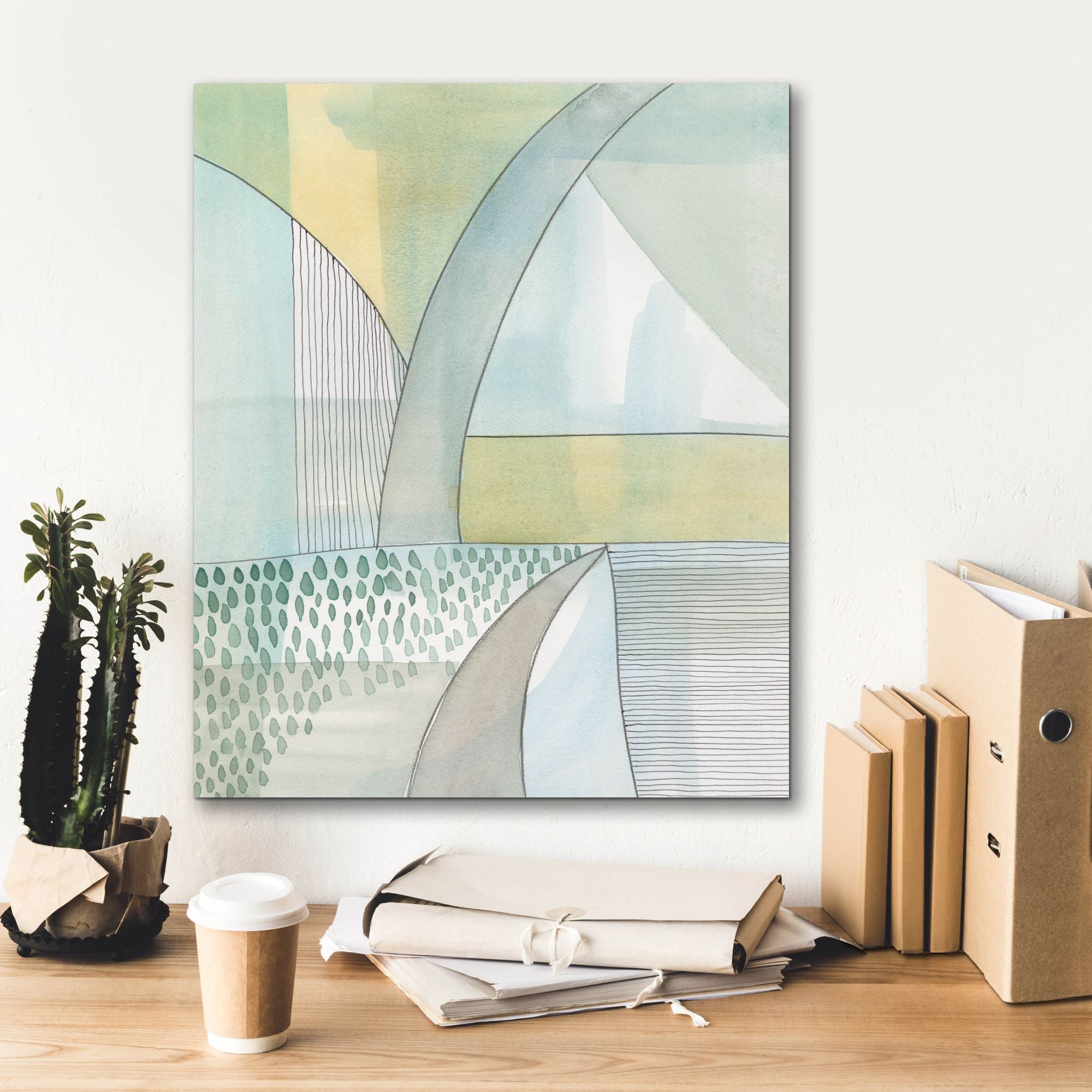 'Mint Reflection II' by Regina Moore, Canvas Wall Art,20 x 24