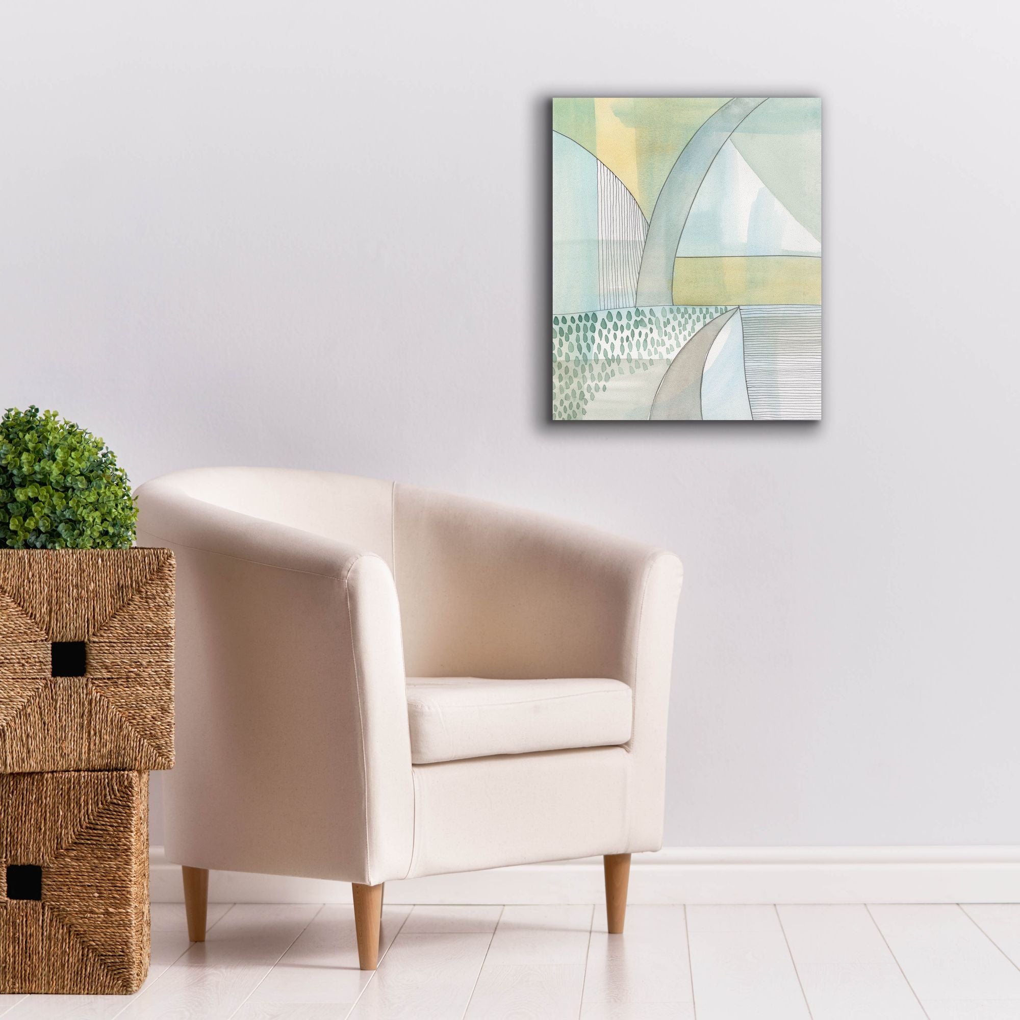 'Mint Reflection II' by Regina Moore, Canvas Wall Art,20 x 24