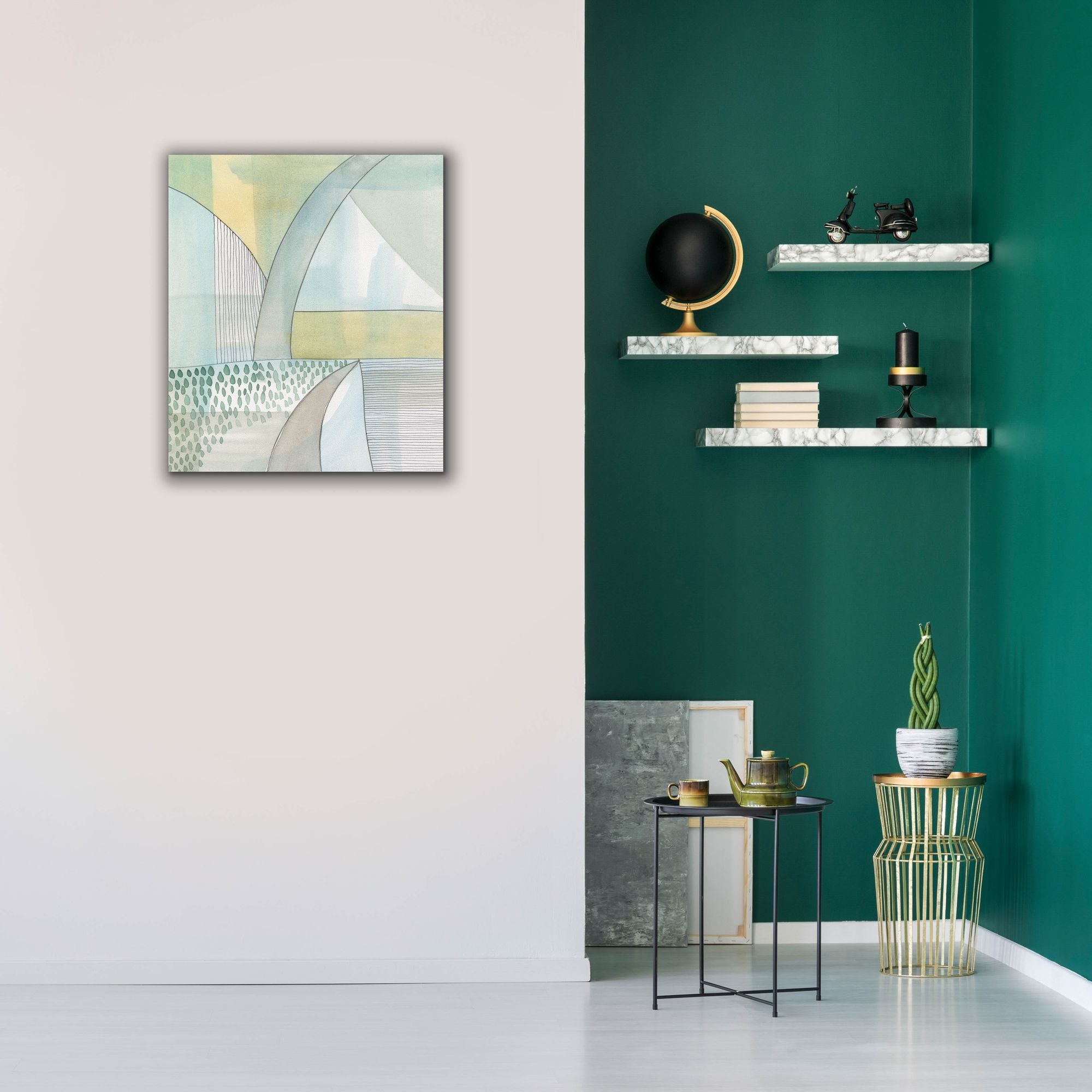 'Mint Reflection II' by Regina Moore, Canvas Wall Art,26x30