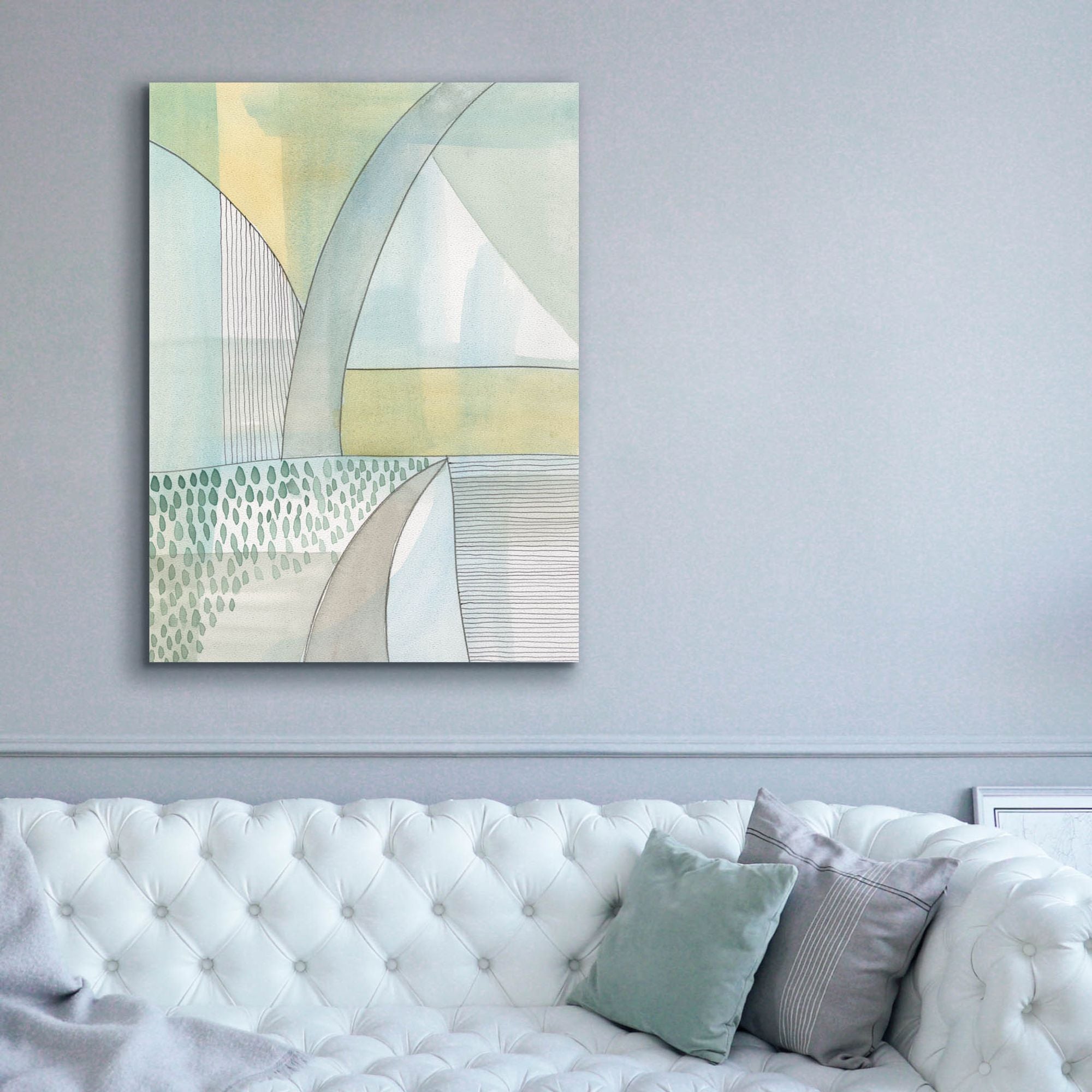 'Mint Reflection II' by Regina Moore, Canvas Wall Art,40x54