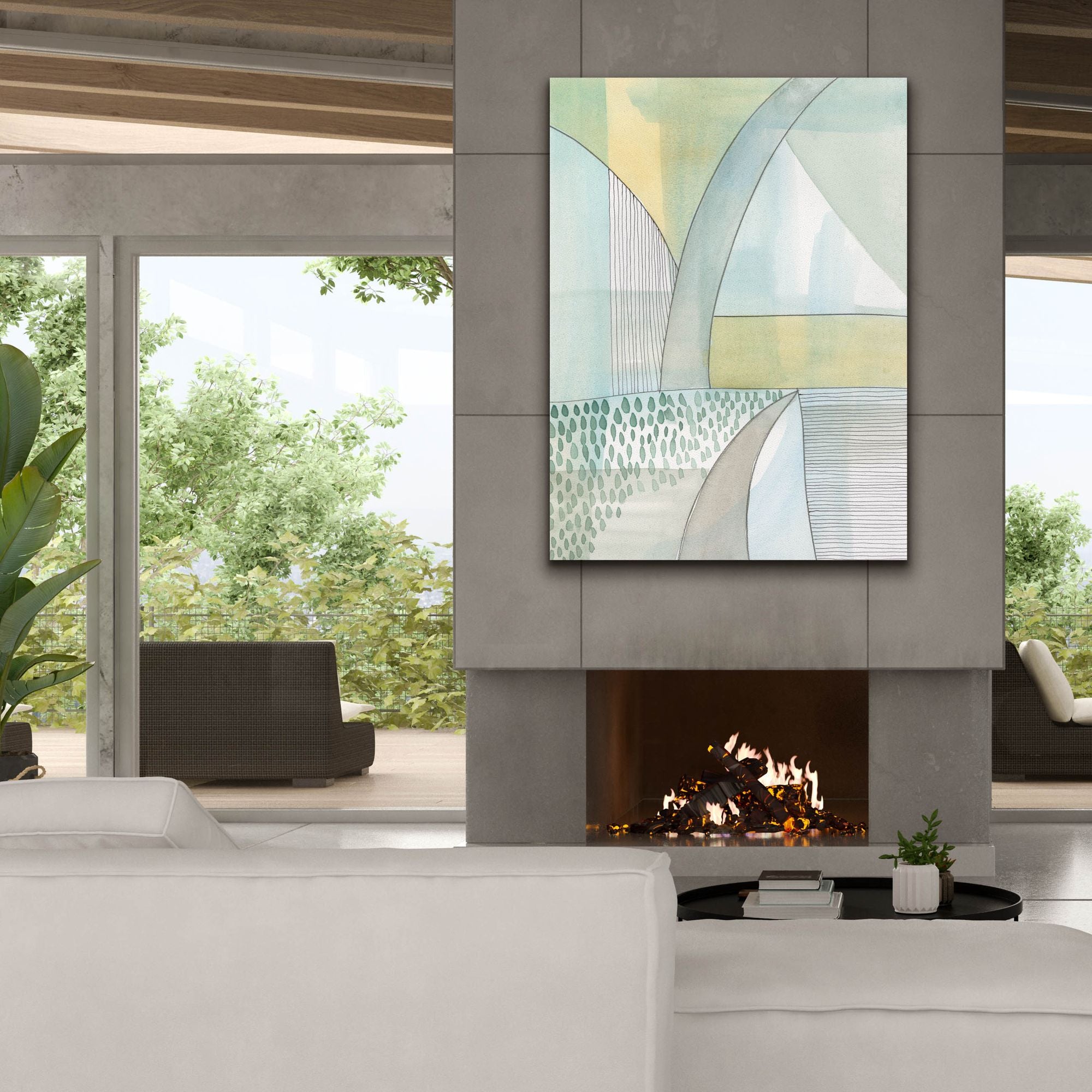 'Mint Reflection II' by Regina Moore, Canvas Wall Art,40x54