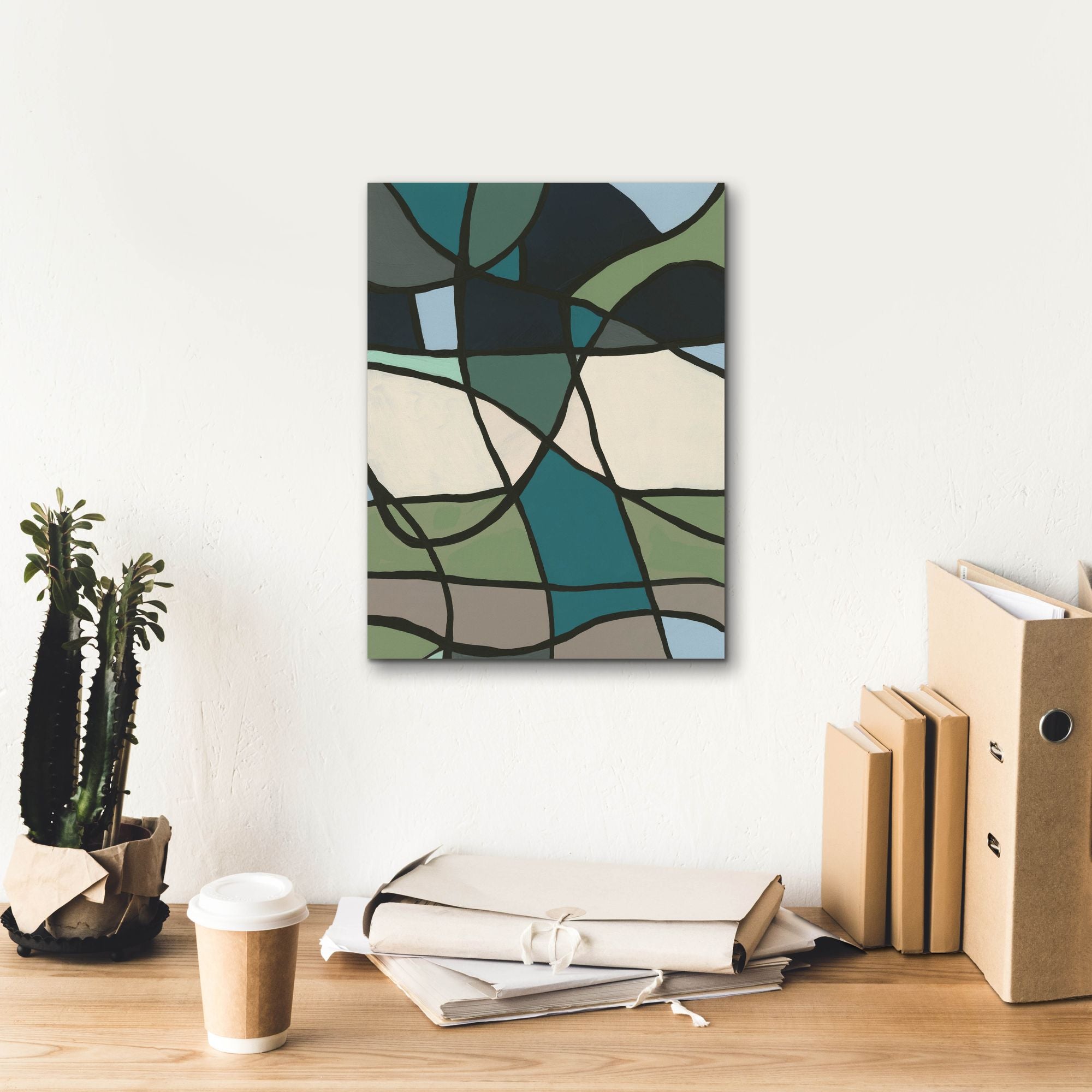 'Multicolor Stained Glass I' by Regina Moore, Canvas Wall Art,12 x 16