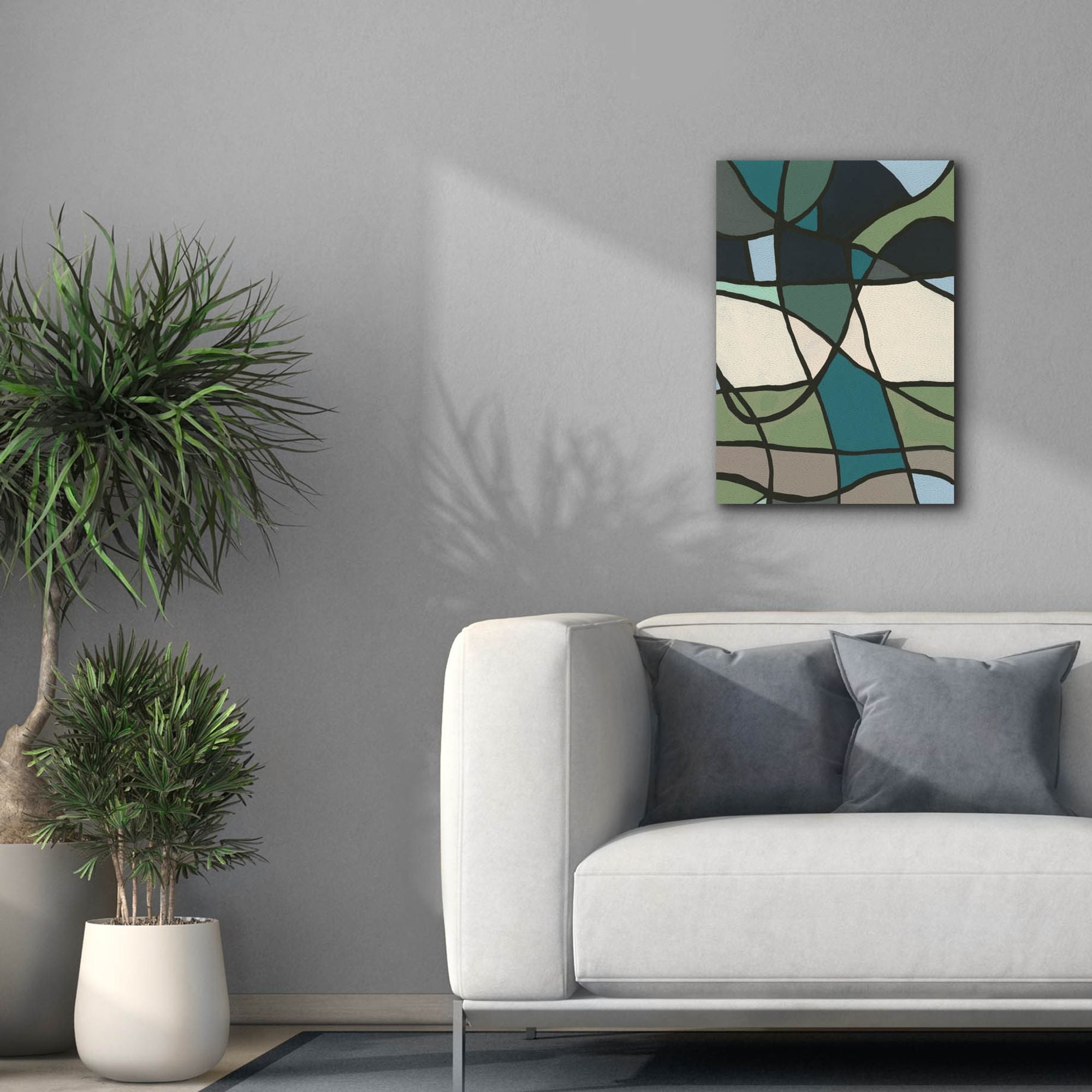 'Multicolor Stained Glass I' by Regina Moore, Canvas Wall Art,18 x 26