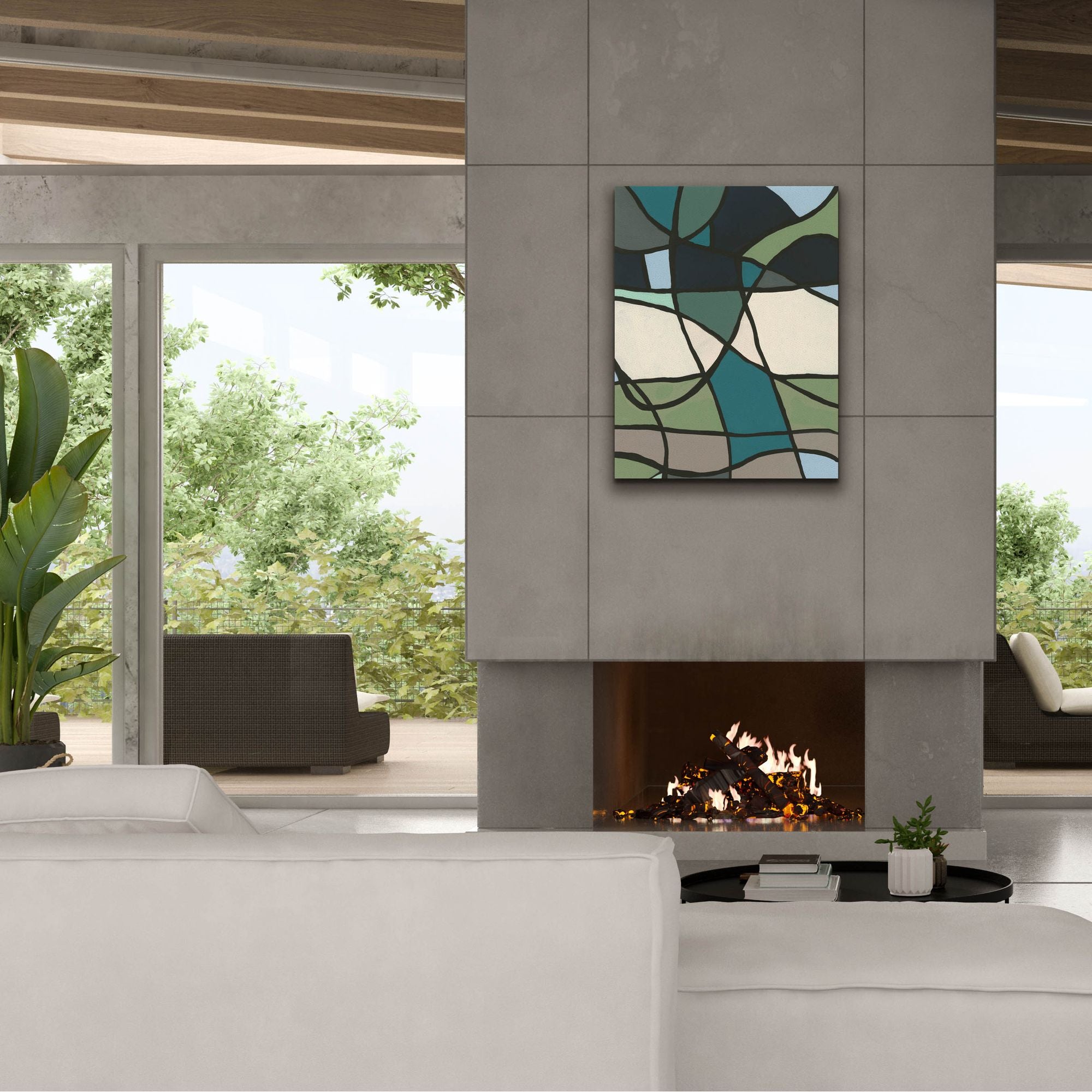 'Multicolor Stained Glass I' by Regina Moore, Canvas Wall Art,26 x 34