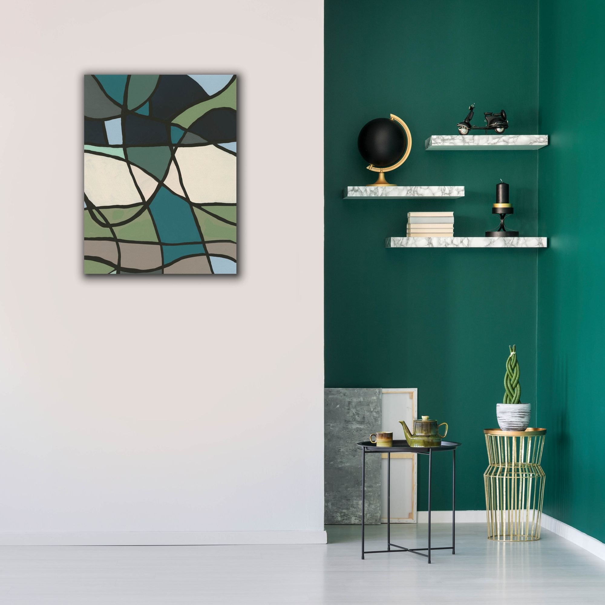 'Multicolor Stained Glass I' by Regina Moore, Canvas Wall Art,26 x 34
