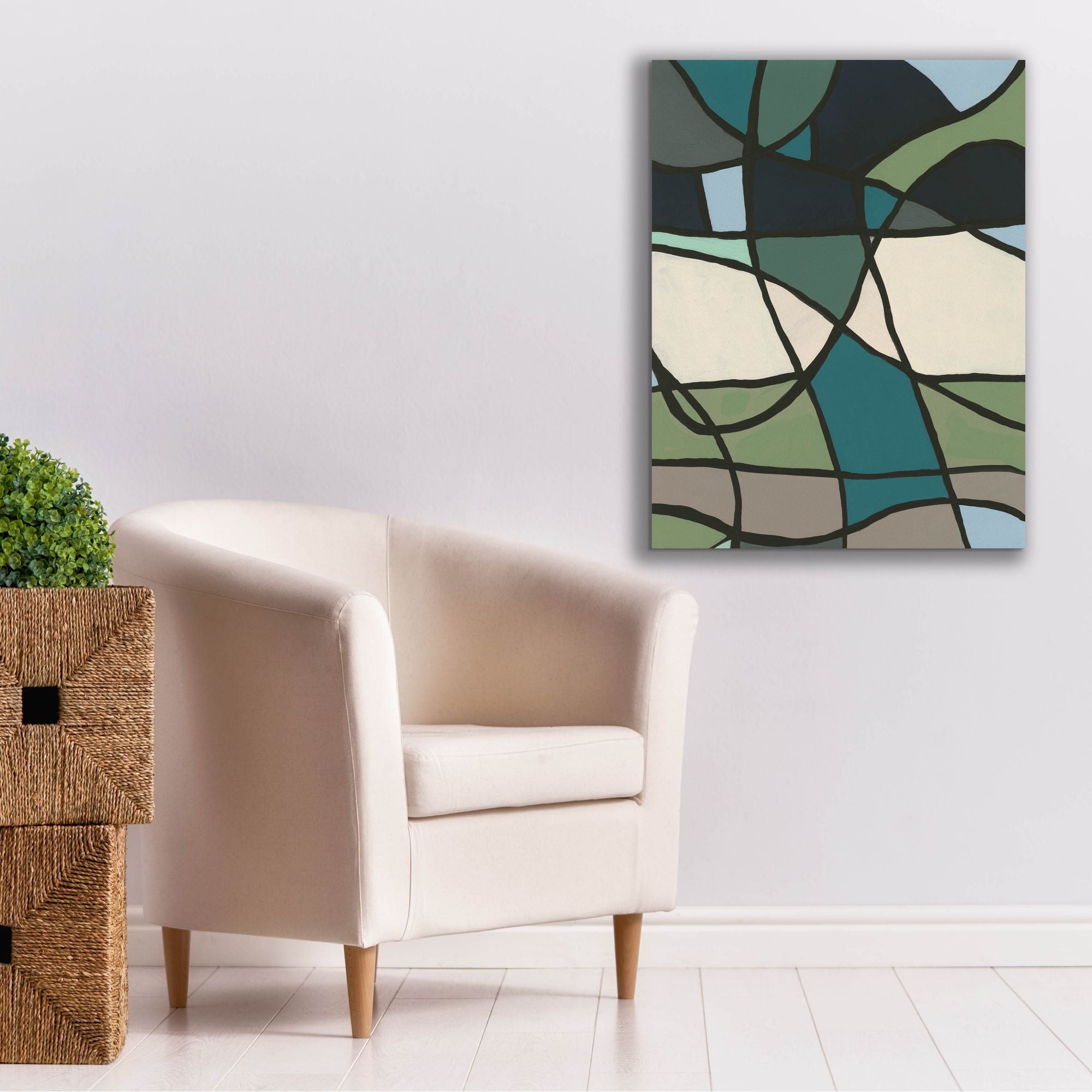 'Multicolor Stained Glass I' by Regina Moore, Canvas Wall Art,26 x 34