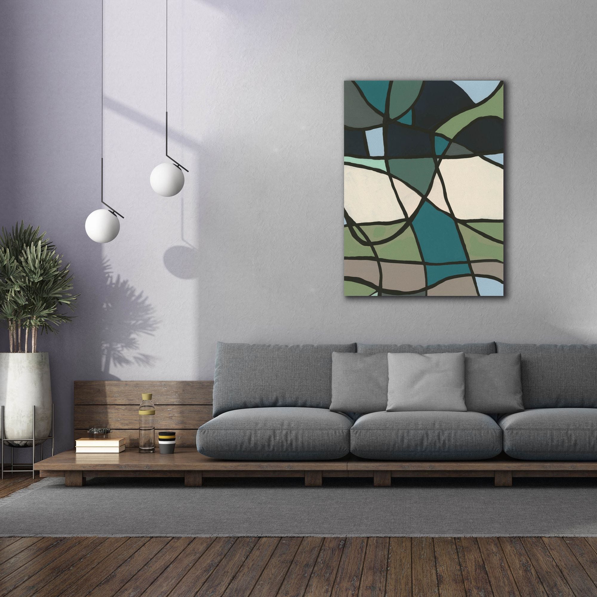 'Multicolor Stained Glass I' by Regina Moore, Canvas Wall Art,40x54
