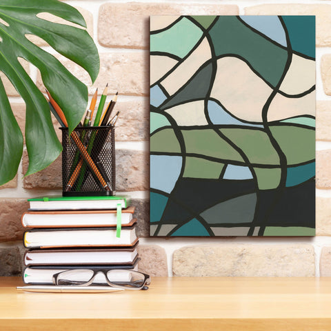 Image of 'Multicolor Stained Glass II' by Regina Moore, Canvas Wall Art,12 x 16