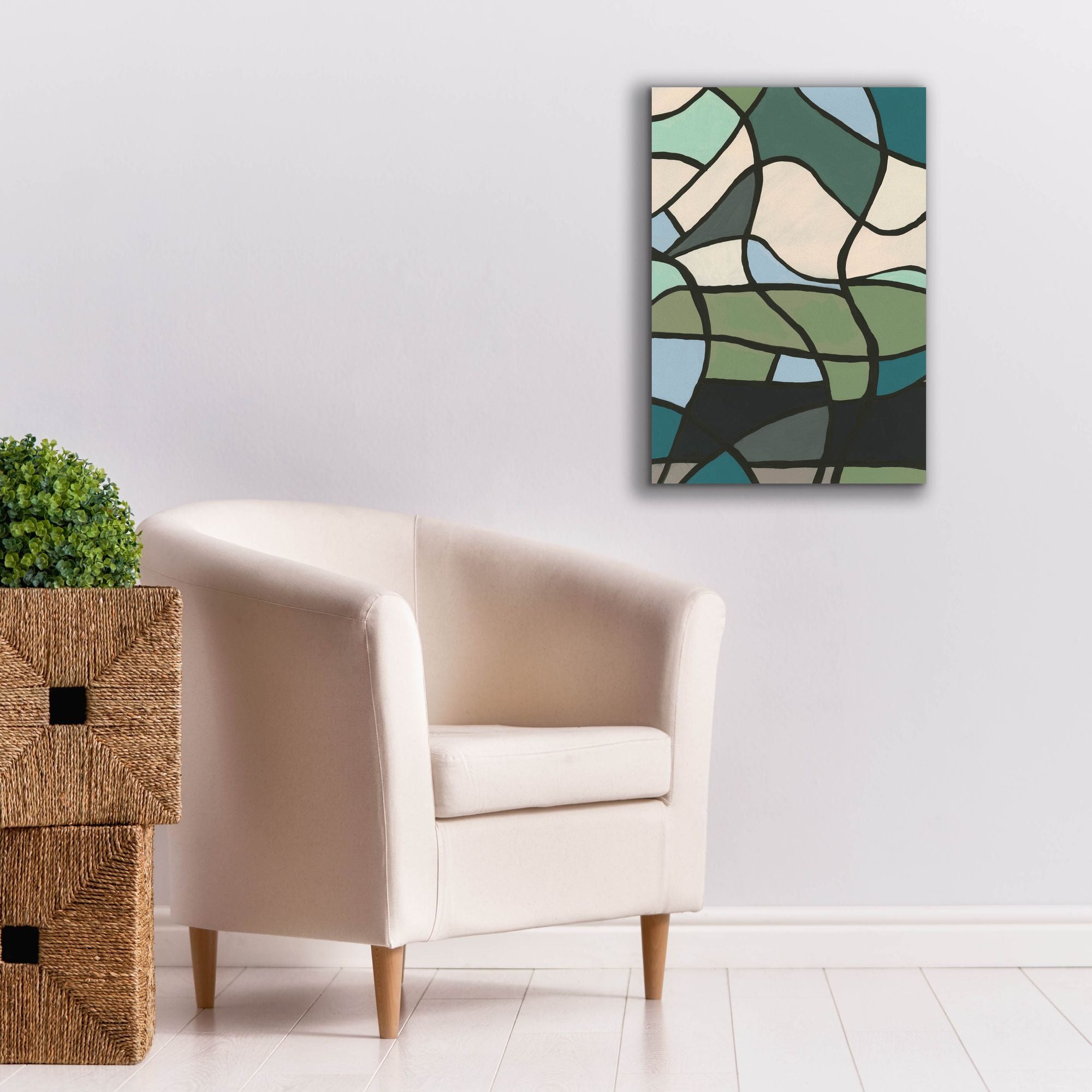 'Multicolor Stained Glass II' by Regina Moore, Canvas Wall Art,18 x 26