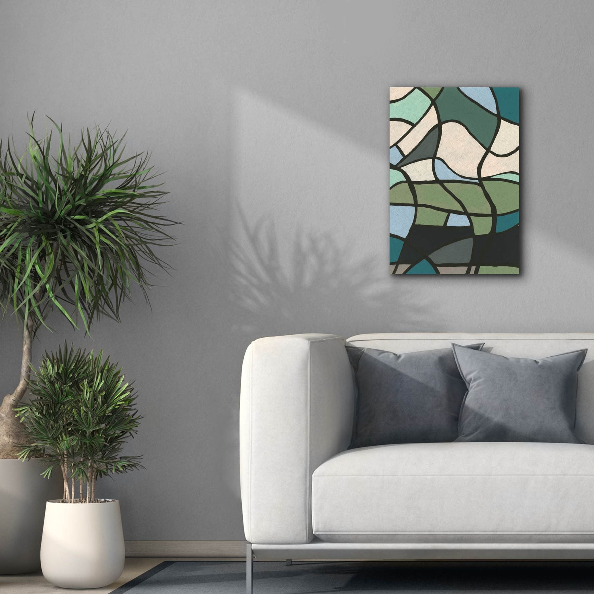 'Multicolor Stained Glass II' by Regina Moore, Canvas Wall Art,18 x 26