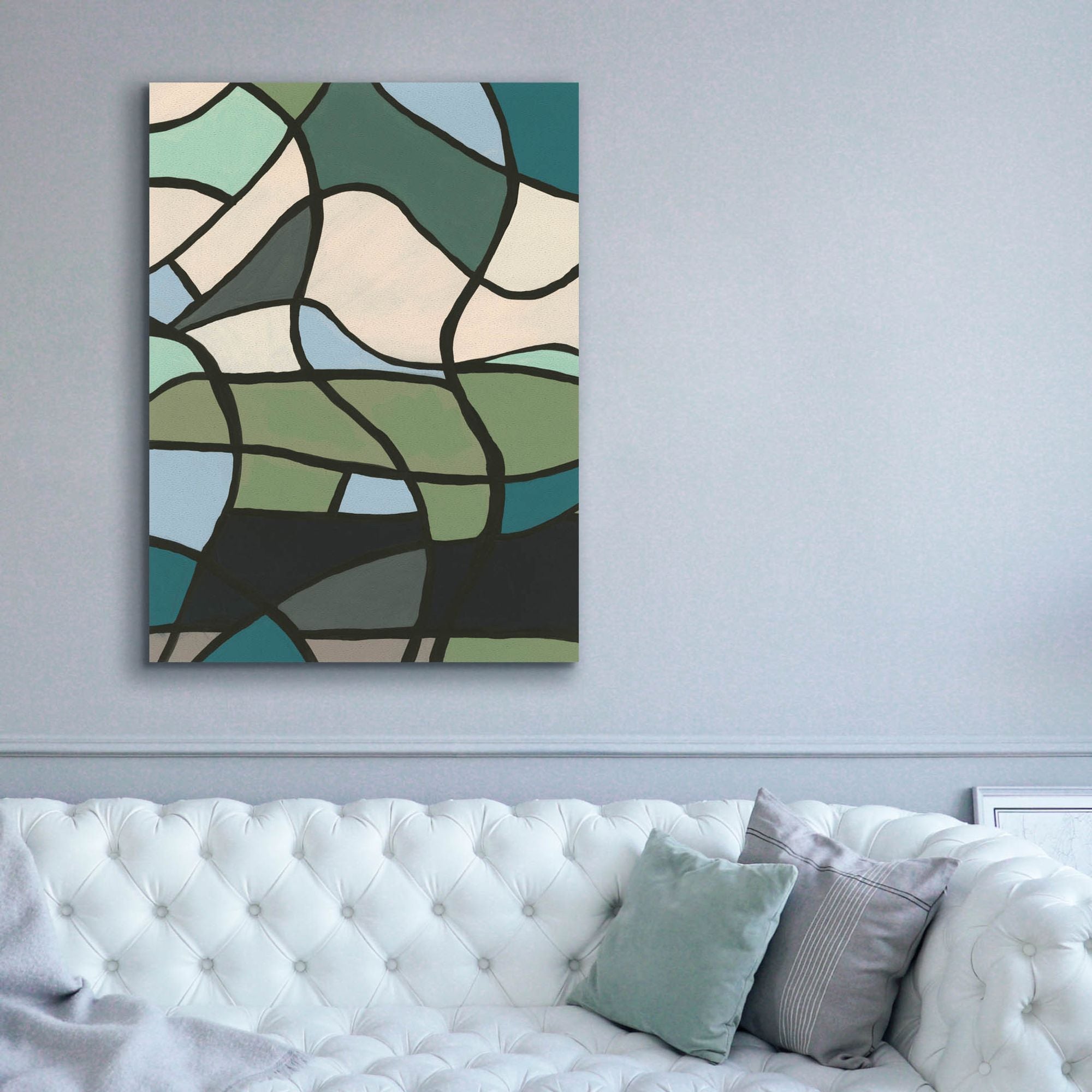 'Multicolor Stained Glass II' by Regina Moore, Canvas Wall Art,40x54