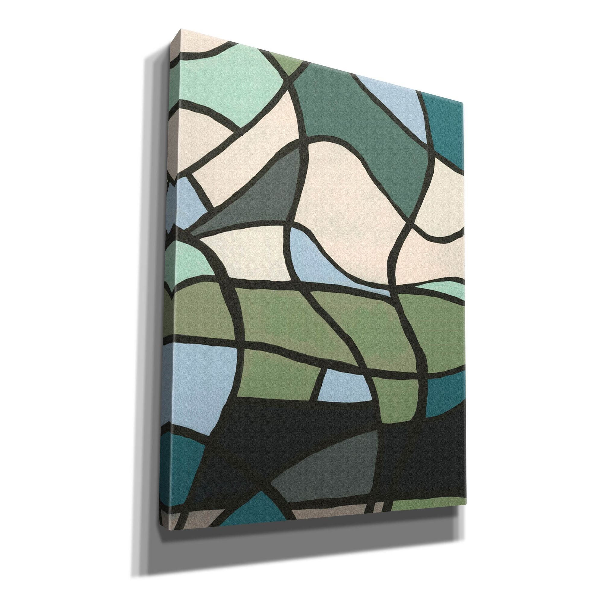 'Multicolor Stained Glass II' by Regina Moore, Canvas Wall Art