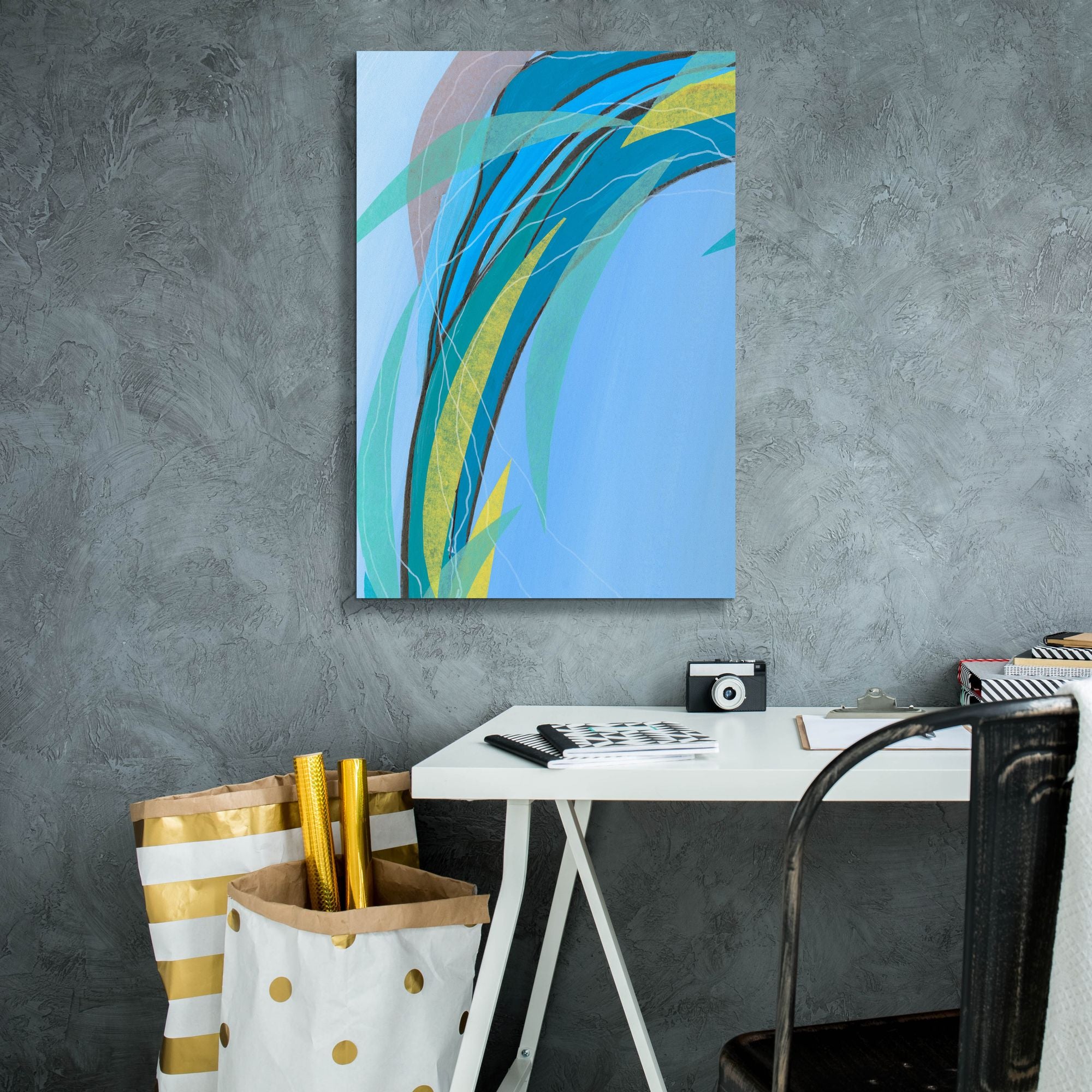 'Circulating Flow III' by Regina Moore, Canvas Wall Art,18 x 26