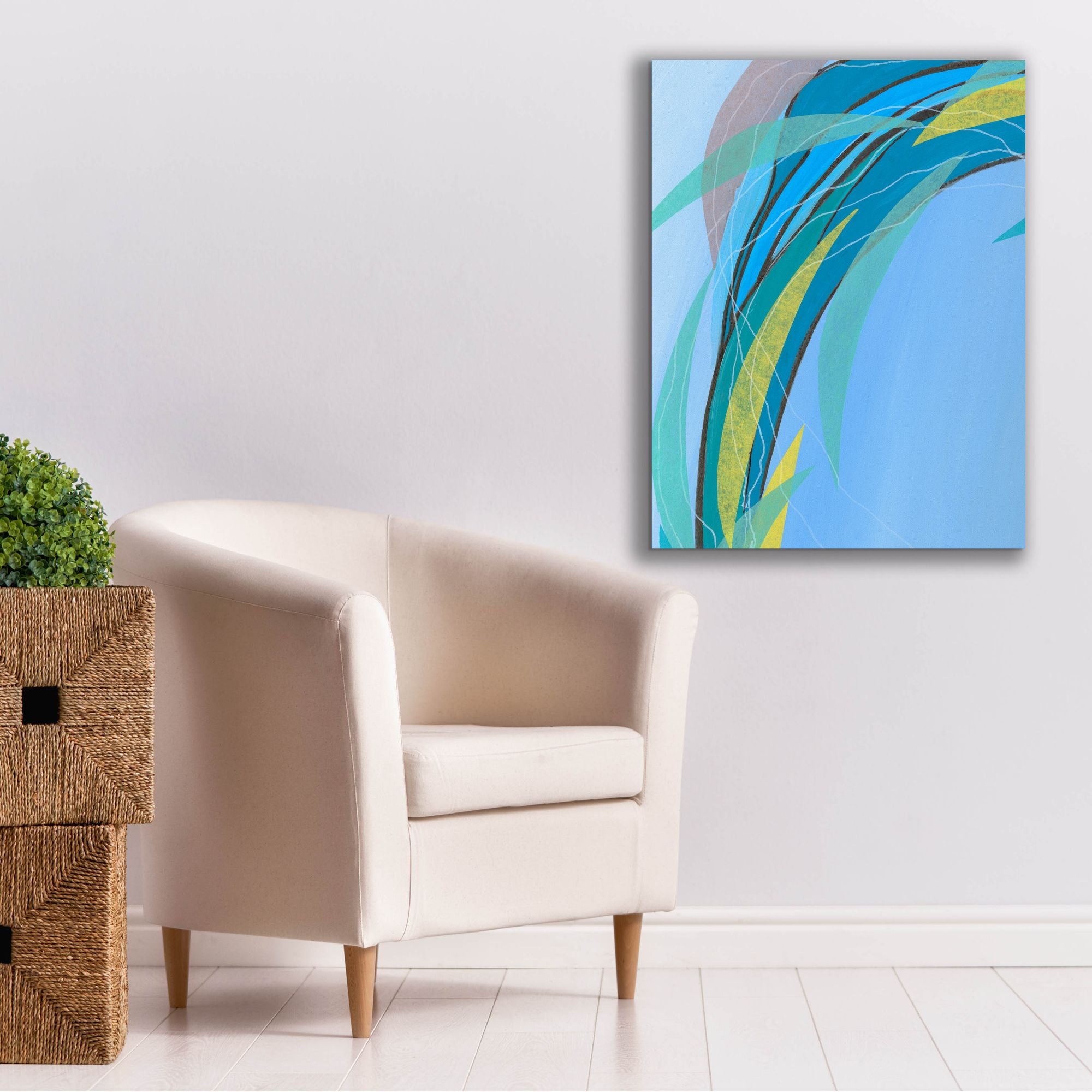 'Circulating Flow III' by Regina Moore, Canvas Wall Art,26 x 34