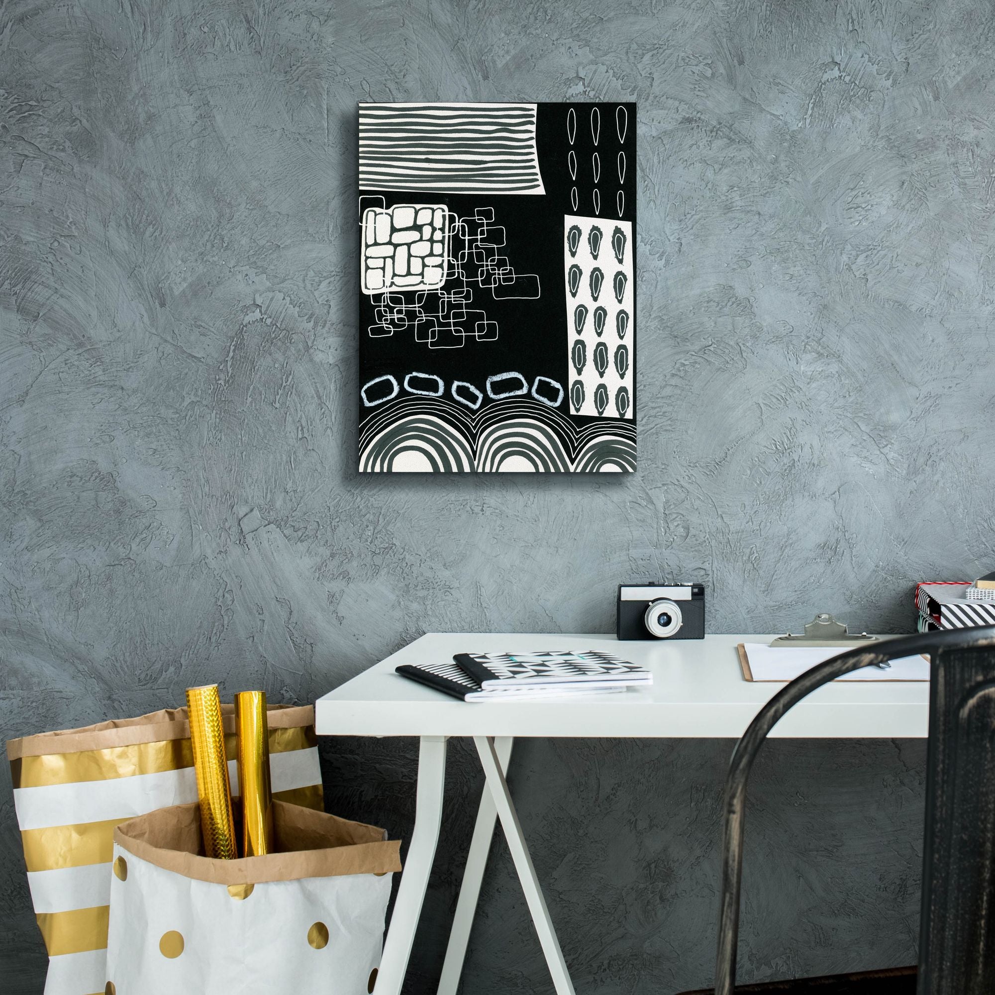 'B&W Fun IV' by Regina Moore, Canvas Wall Art,12 x 16