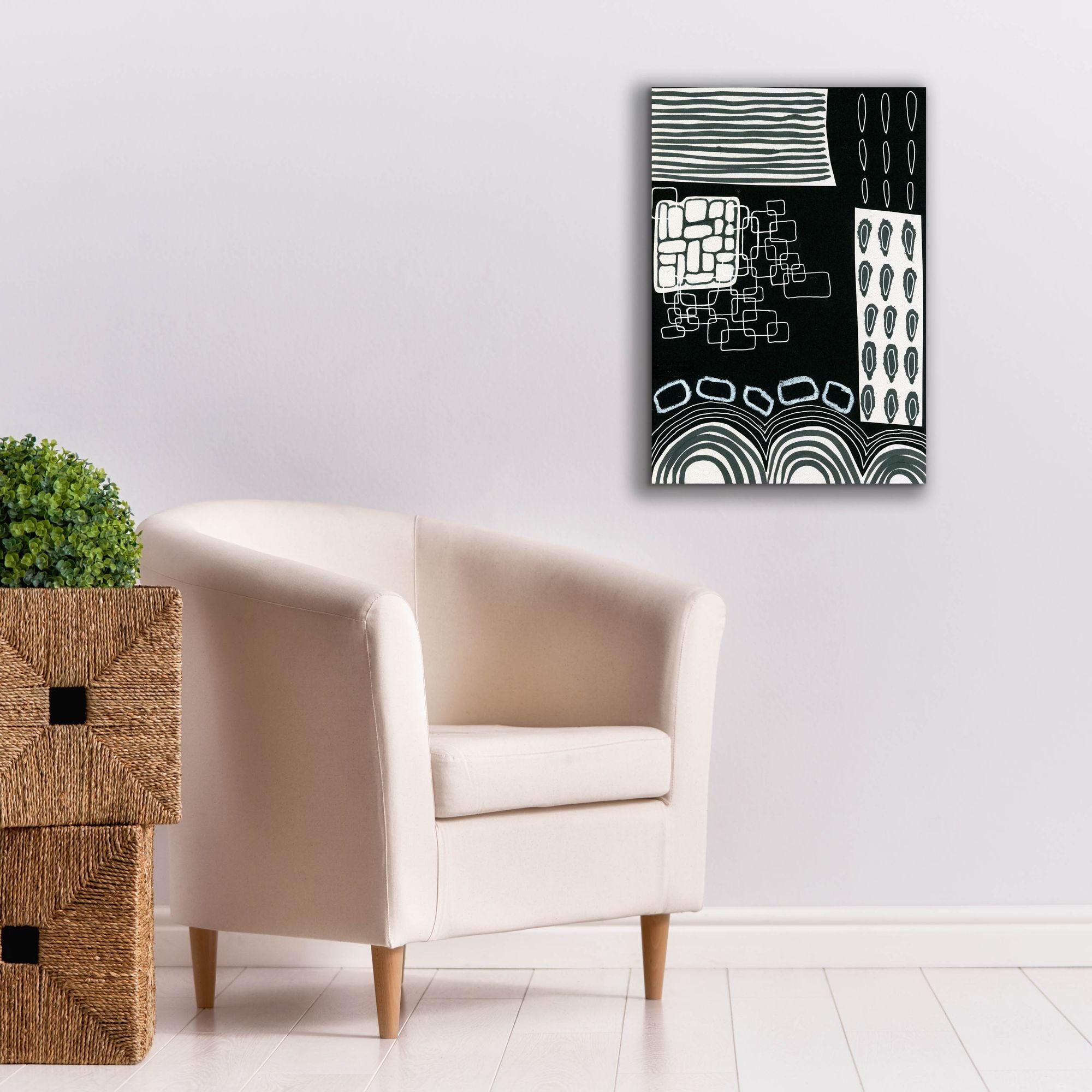 'B&W Fun IV' by Regina Moore, Canvas Wall Art,18 x 26