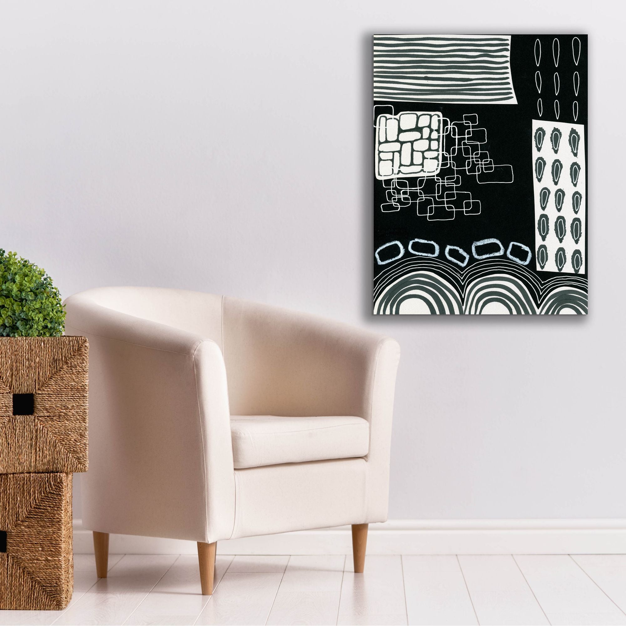'B&W Fun IV' by Regina Moore, Canvas Wall Art,26 x 34