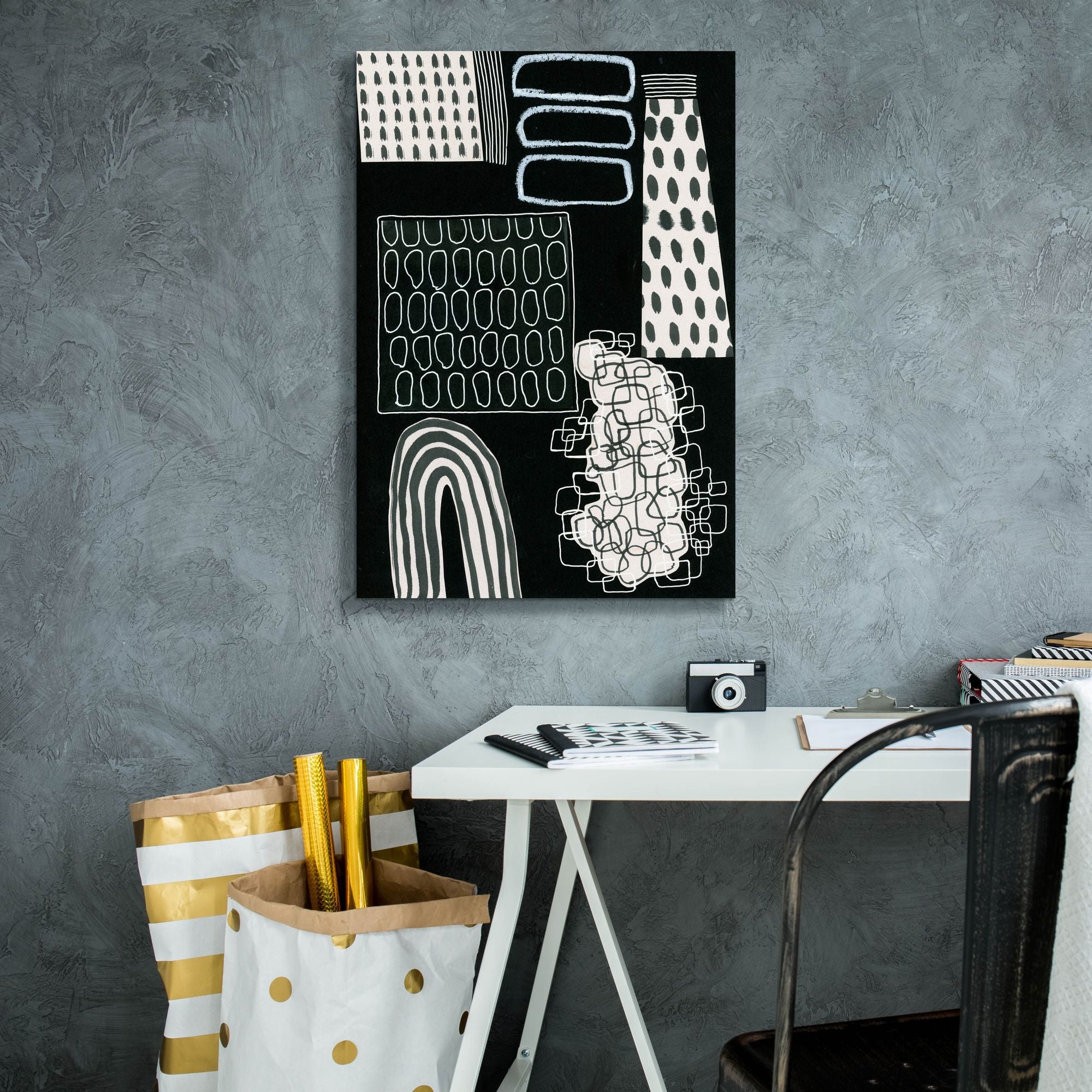 'B&W Fun VII' by Regina Moore, Canvas Wall Art,18 x 26